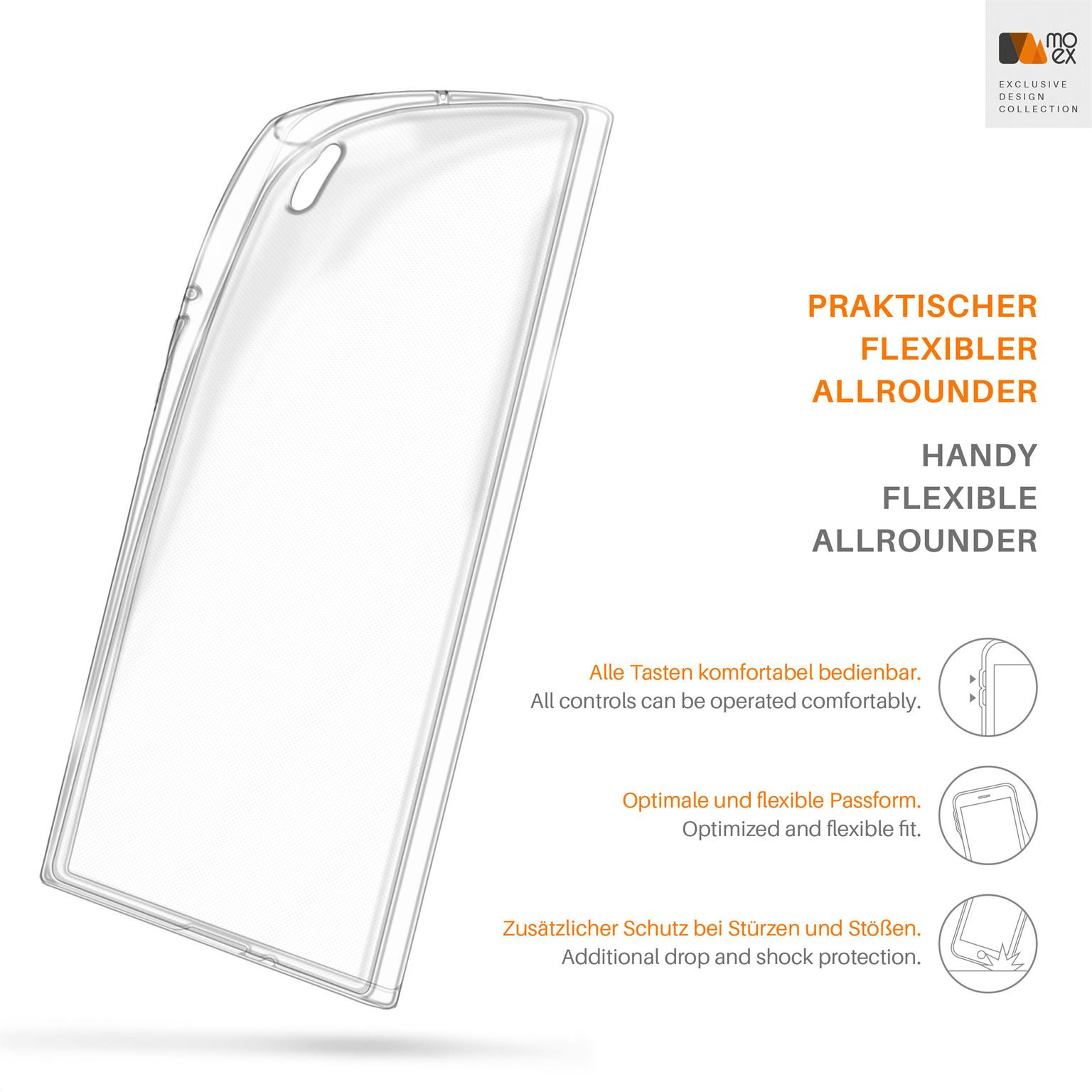 Sony, Plus, Case, Xperia Aero Z3 MOEX Crystal-Clear Backcover,