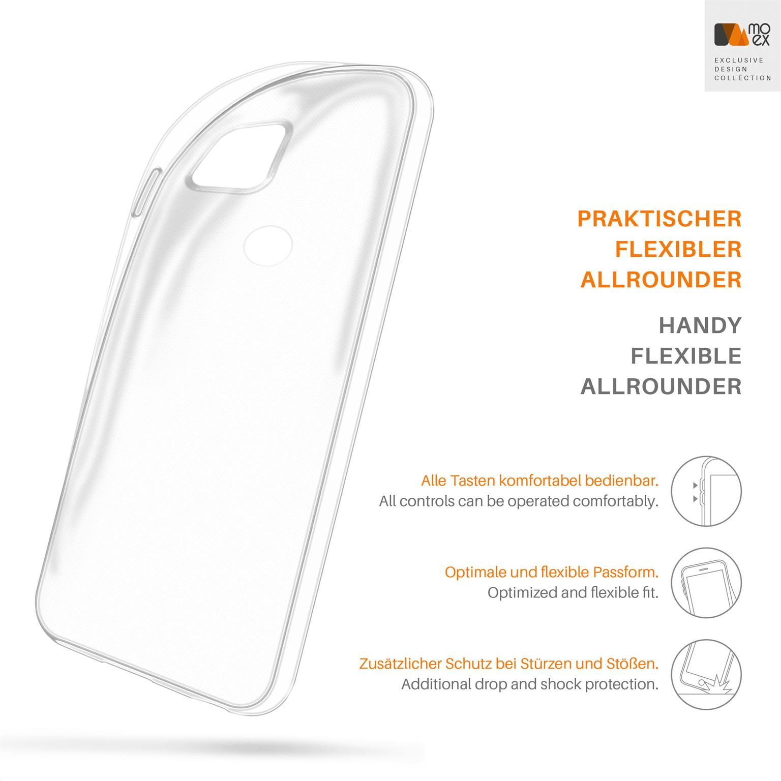 MOEX Aero Case, Backcover, Google, Crystal-Clear 4a, Pixel