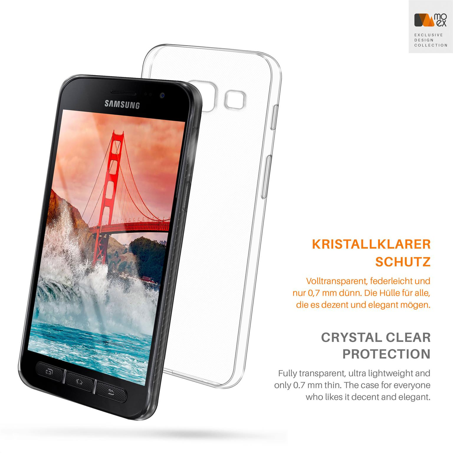 Aero MOEX Crystal-Clear Xcover Samsung, Case, Backcover, Galaxy 4s,