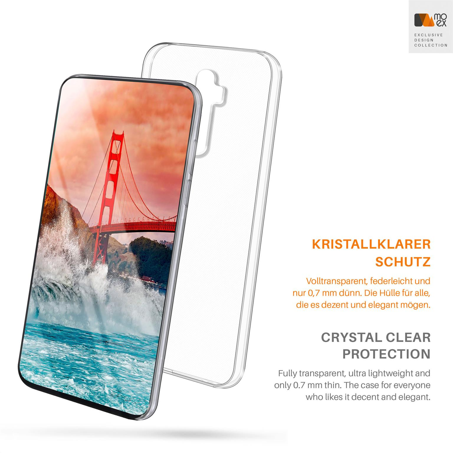 Crystal-Clear MOEX Reno2, Backcover, Oppo, Aero Case,