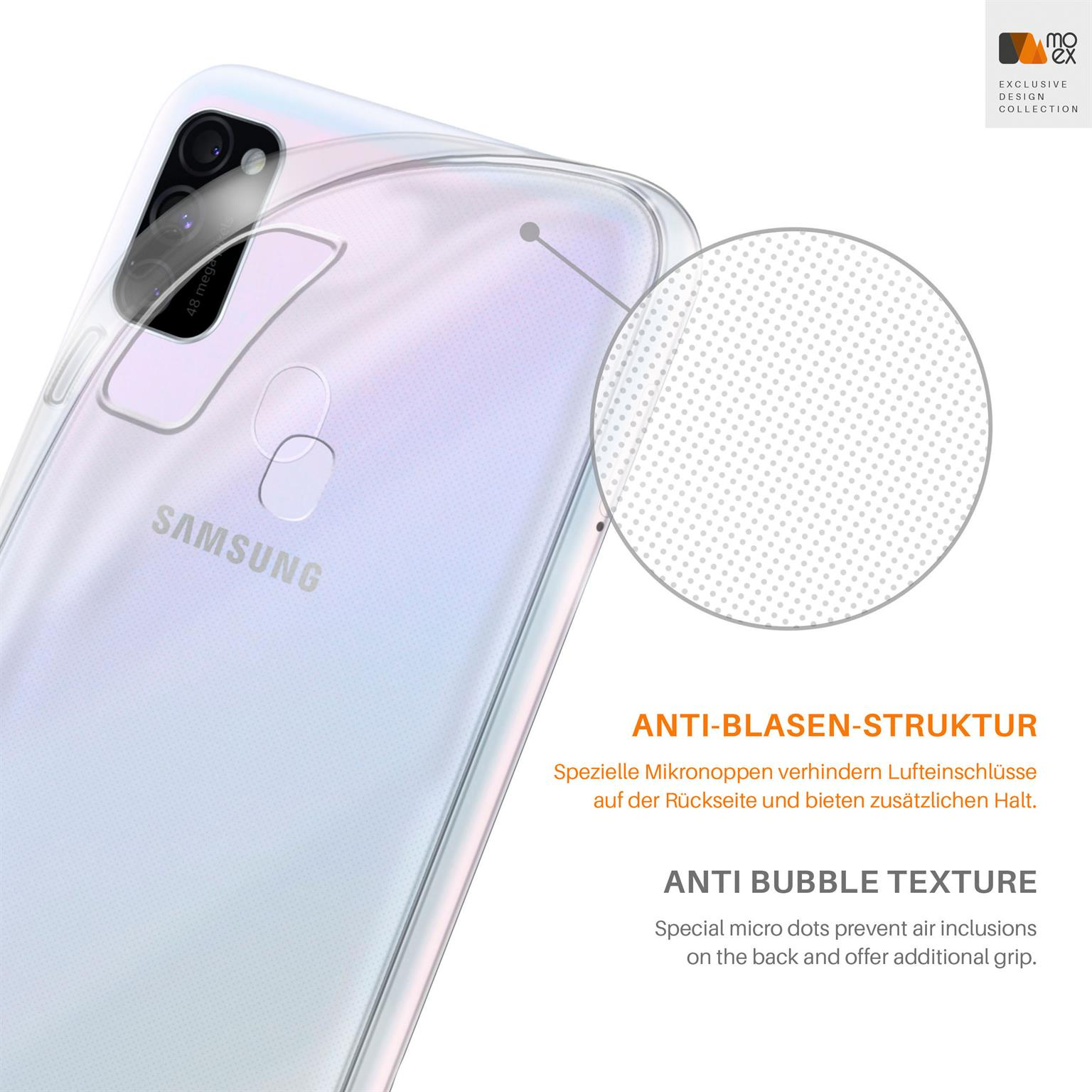 Backcover, Case, Aero Crystal-Clear MOEX Samsung, Galaxy M30s,