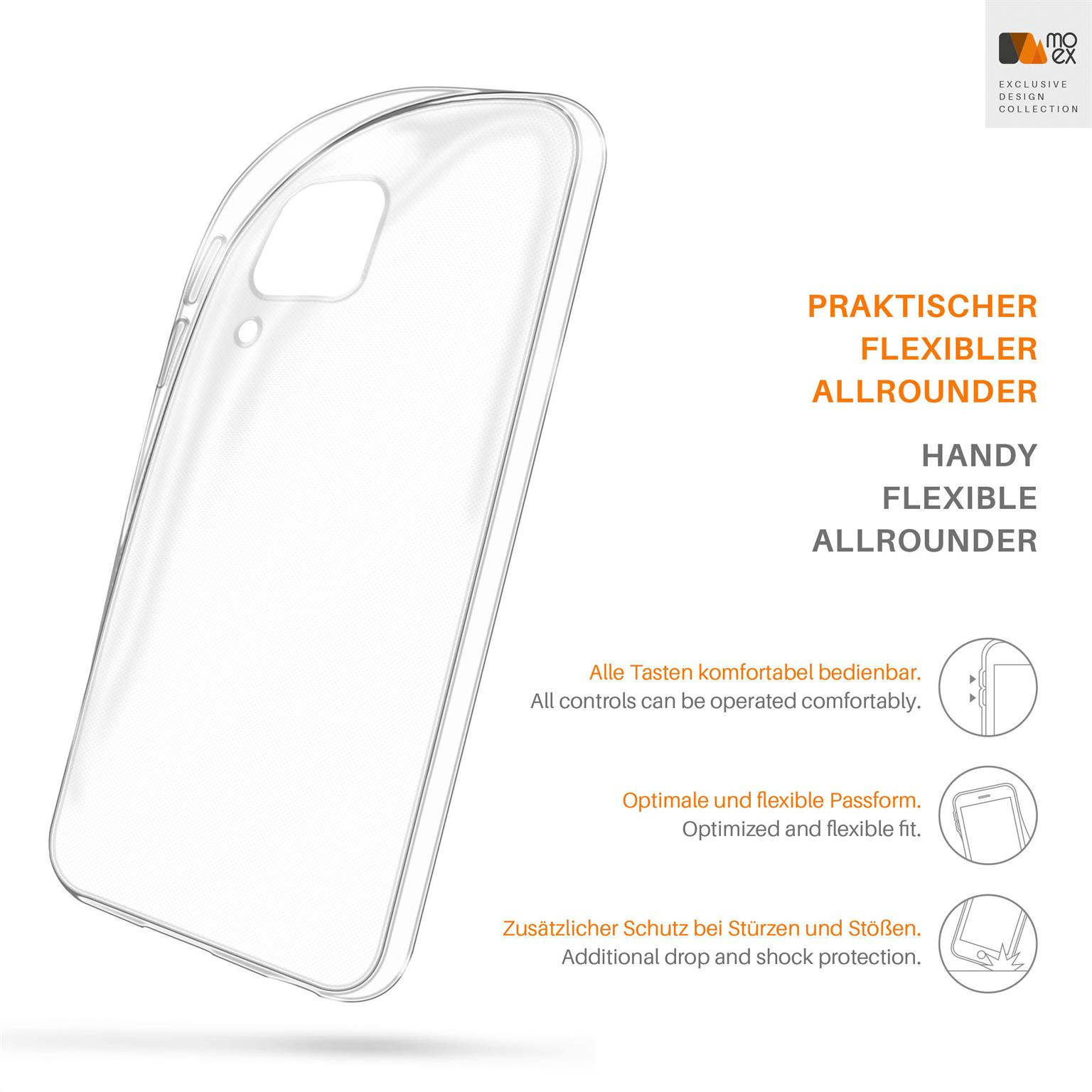 Backcover, Lite, P40 Huawei, MOEX Crystal-Clear Aero Case,