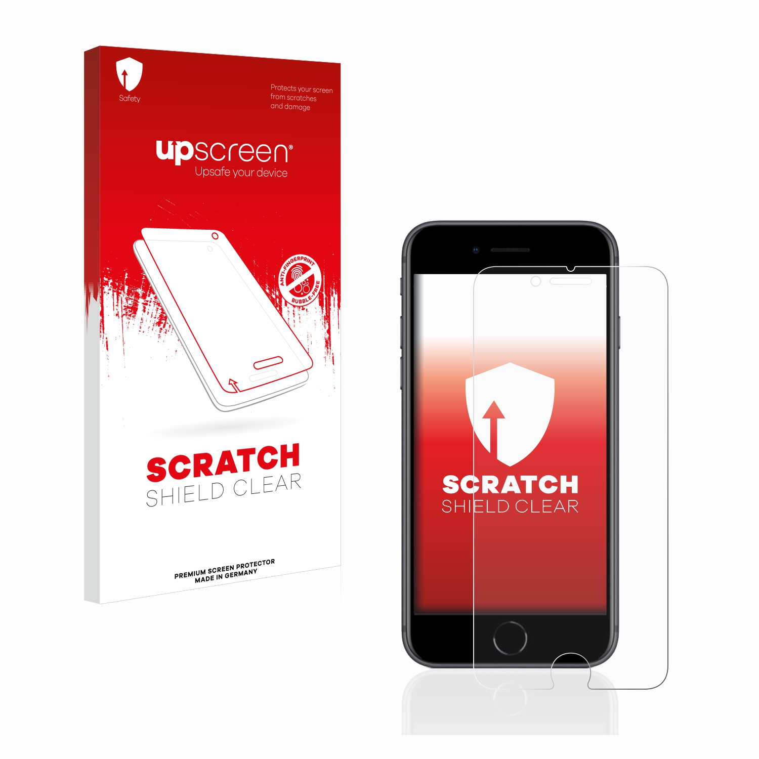 UPSCREEN Kratzschutz klare 8) Schutzfolie(für Apple iPhone