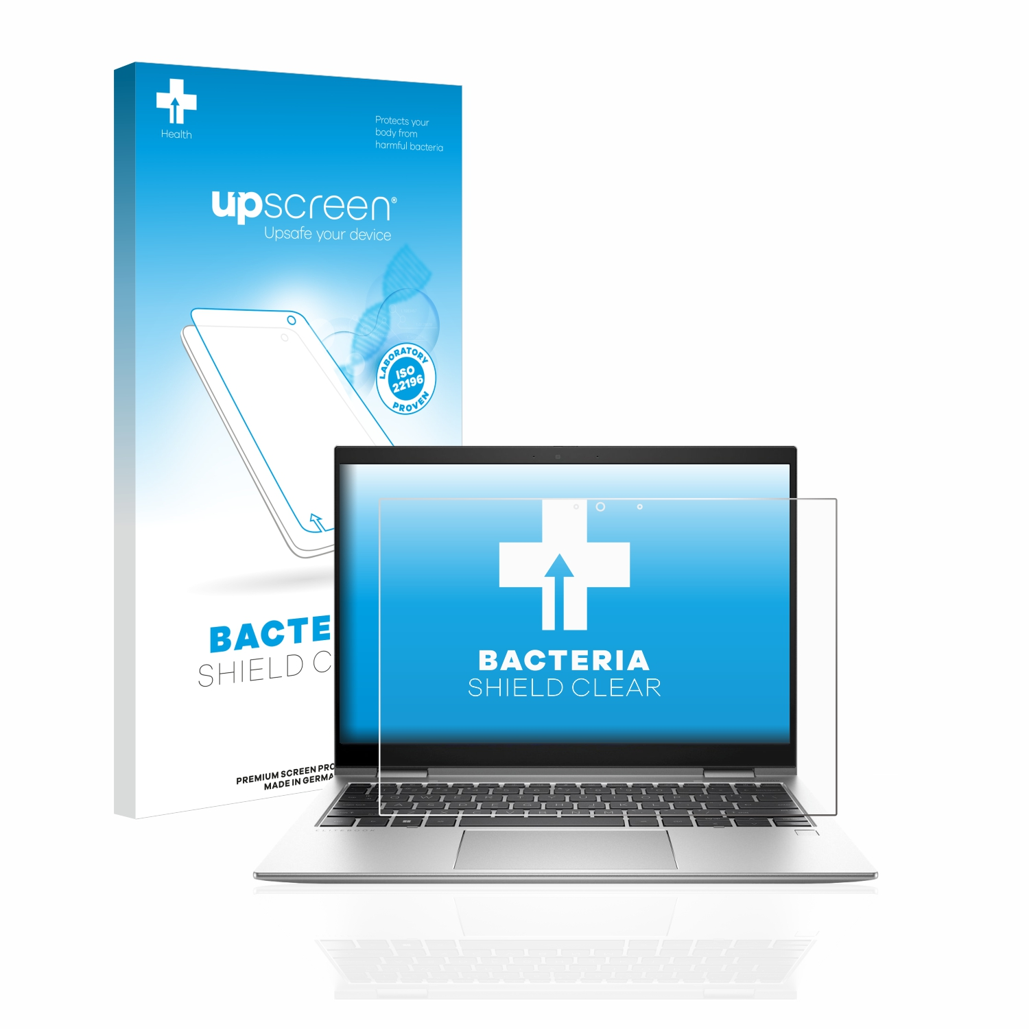 UPSCREEN antibakteriell 830 klare G9) x360 Schutzfolie(für HP EliteBook