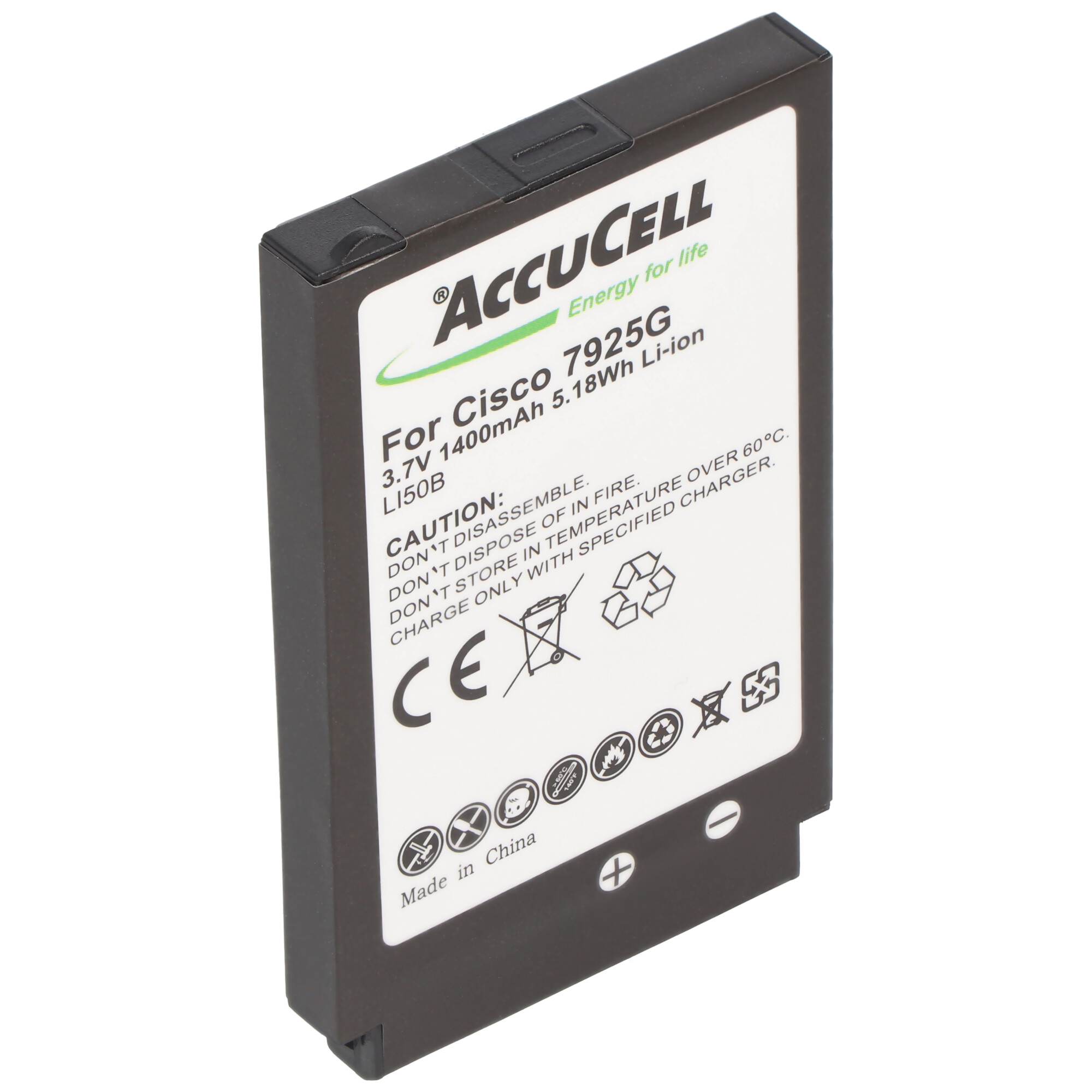 ACCUCELL Cisco 7925G Uyumlu Li-ion Yedek Batarya/ Pil