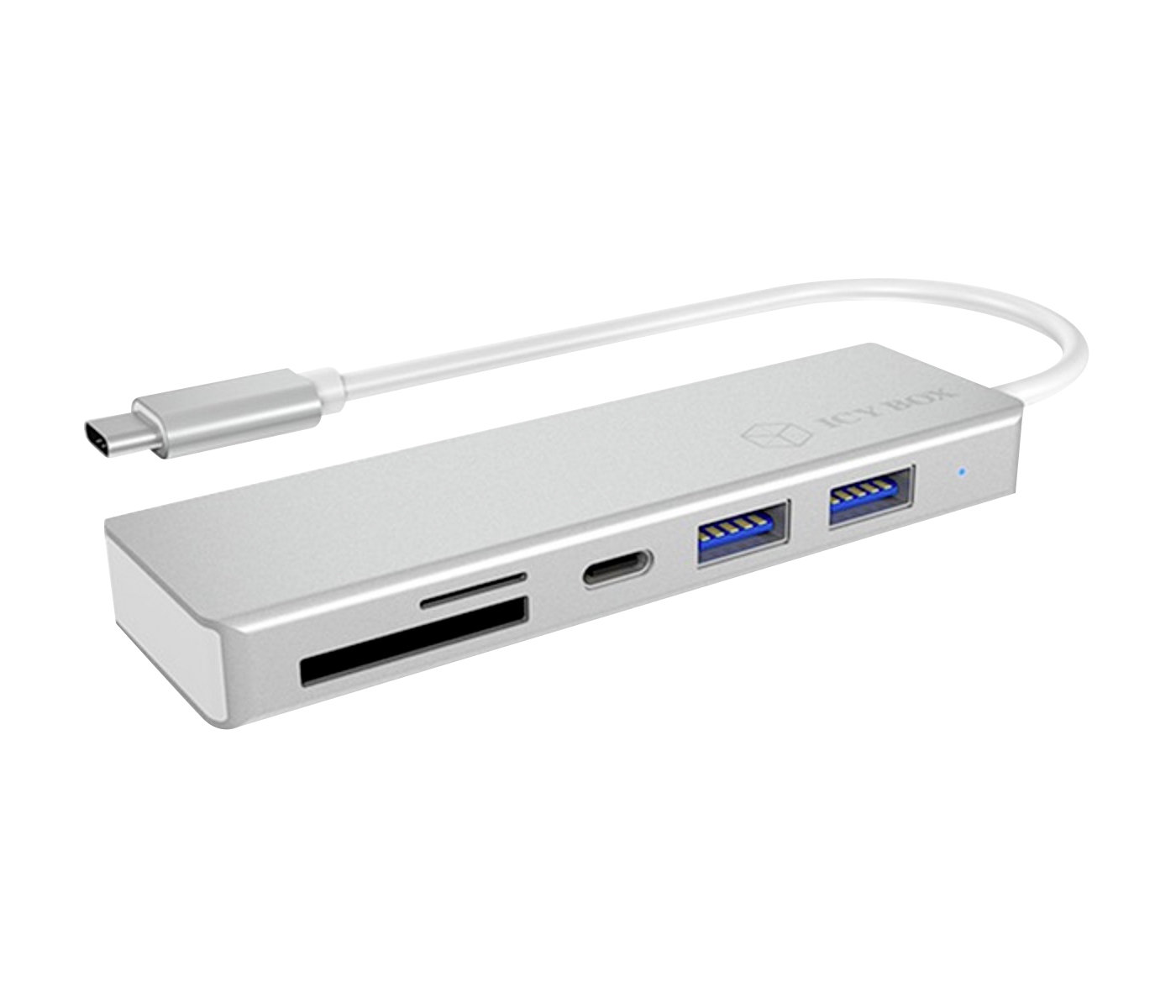 Silber USB Hub, IB-HUB1413-CR RAIDSONIC