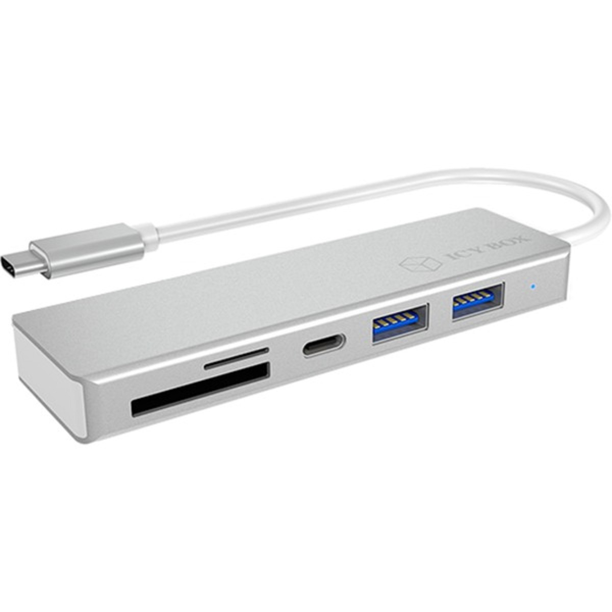 Silber USB Hub, IB-HUB1413-CR RAIDSONIC