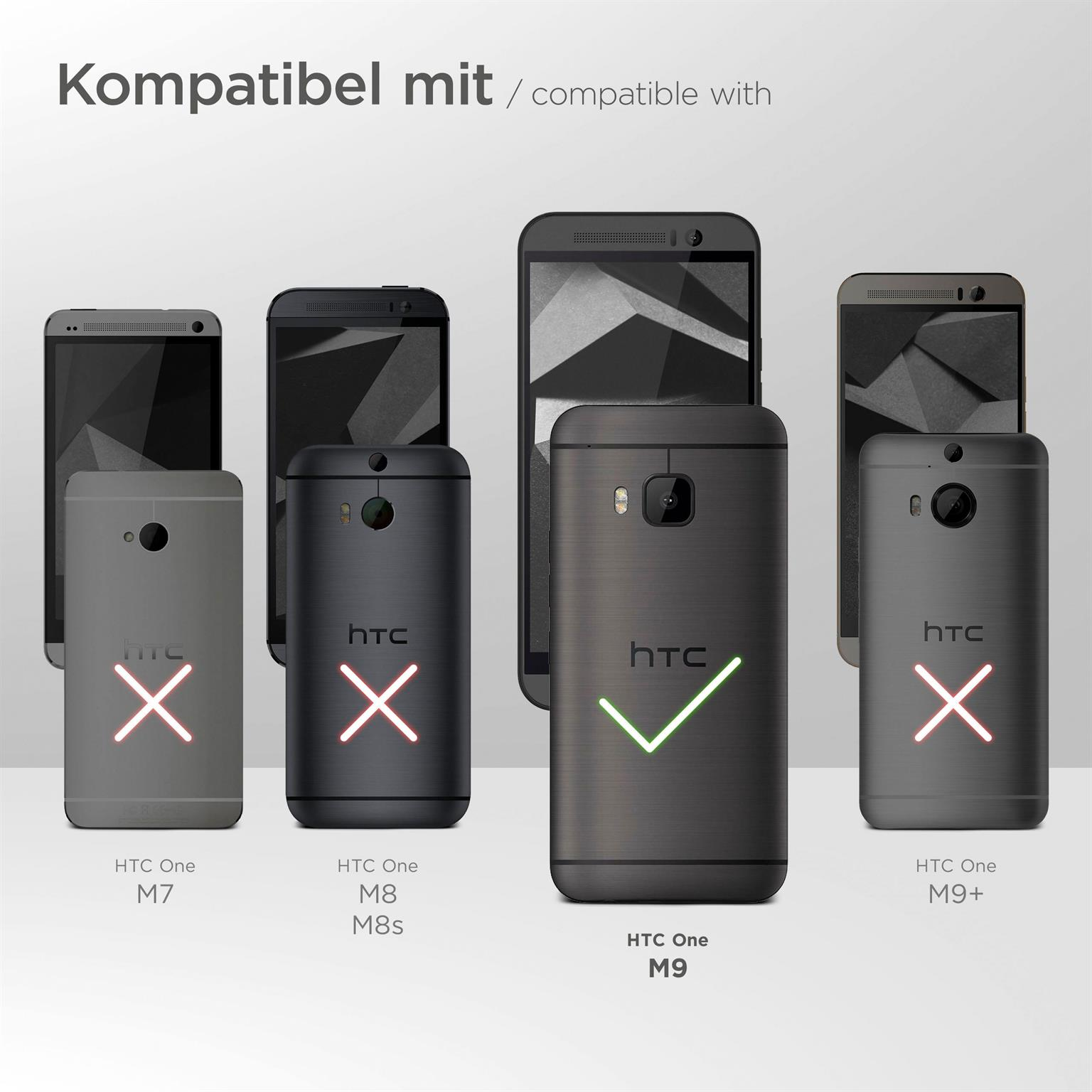 MOEX Flip Case, HTC, Flip M9, Cover, Deep-Black One