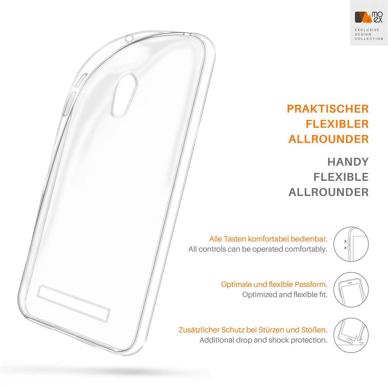 Crystal-Clear Asus MOEX Case, (2014), Backcover, 5 Zenfone ASUS, Aero