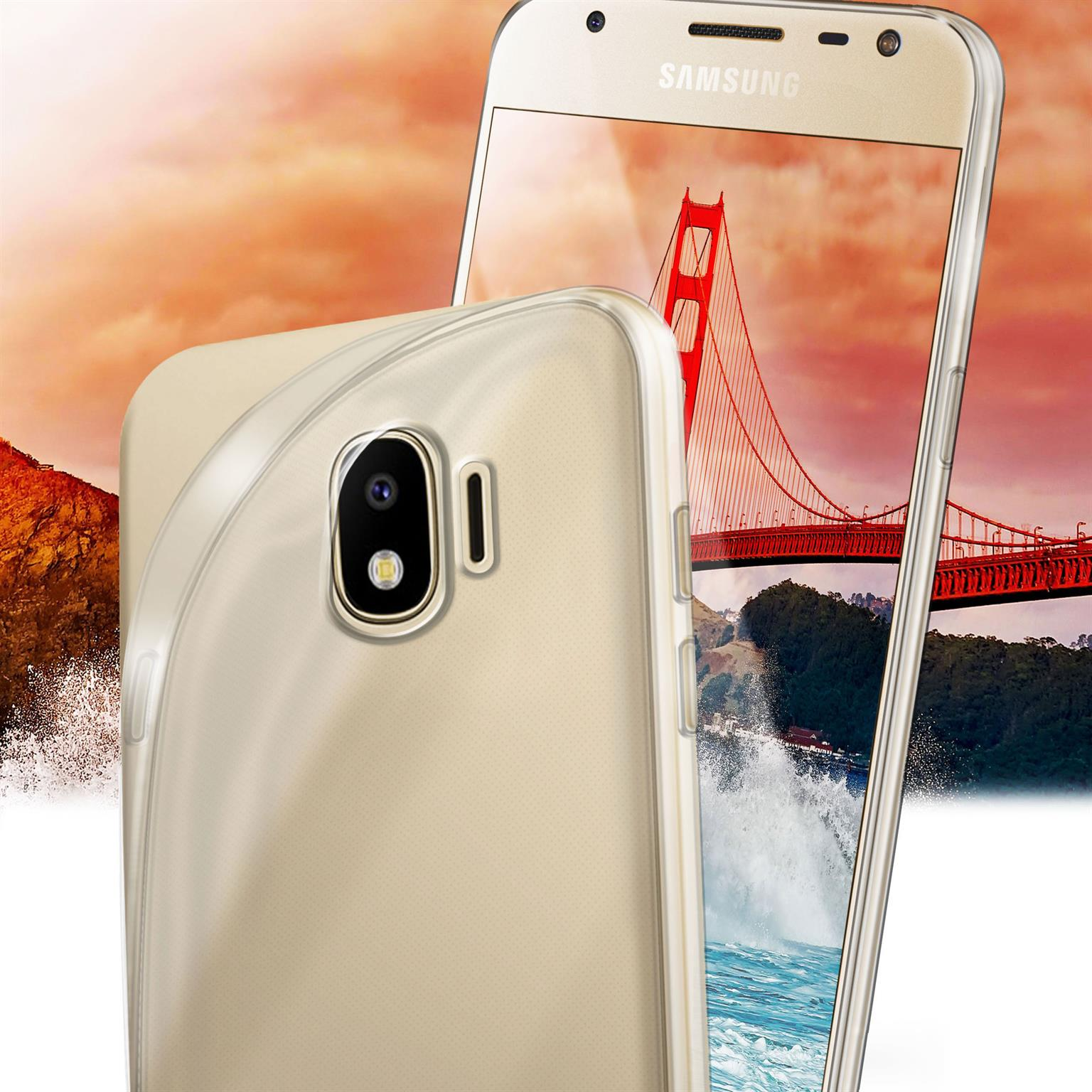 MOEX Aero Case, Backcover, Samsung, (2018), Crystal-Clear J4 Galaxy