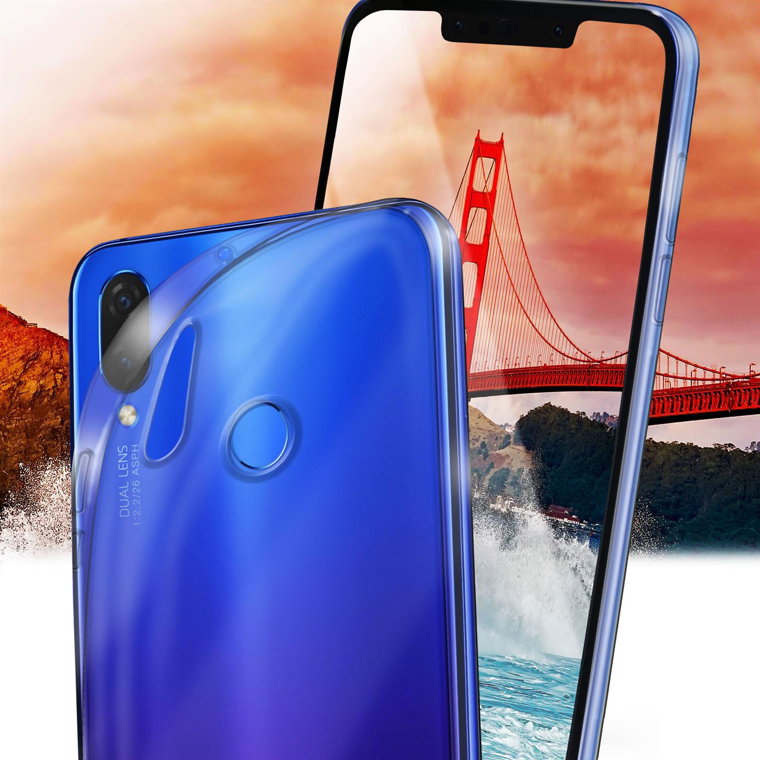 MOEX Aero Case, Backcover, Huawei, P smart Crystal-Clear 2019