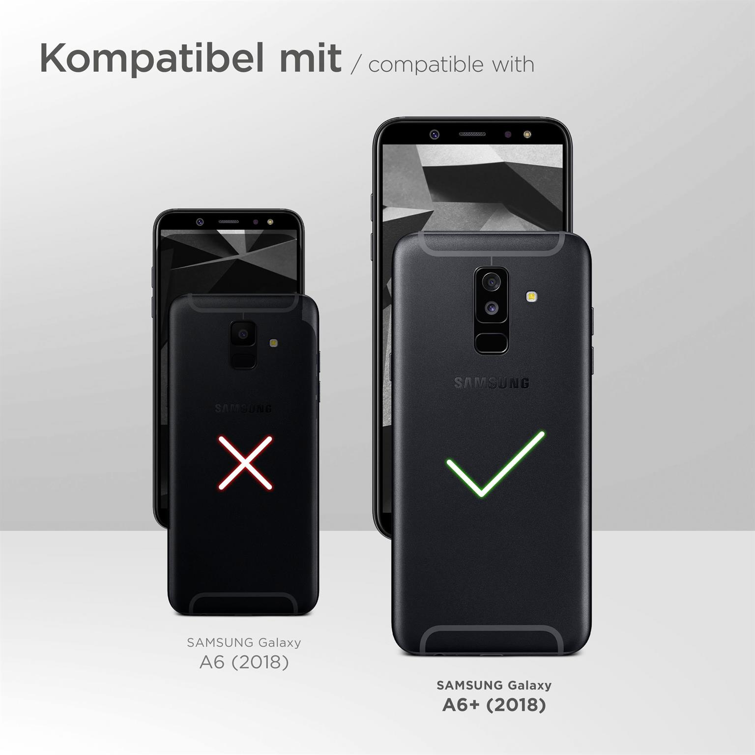 (2018), A6 Plus Schwarz Backcover, Galaxy Case, MOEX Samsung, Alpha