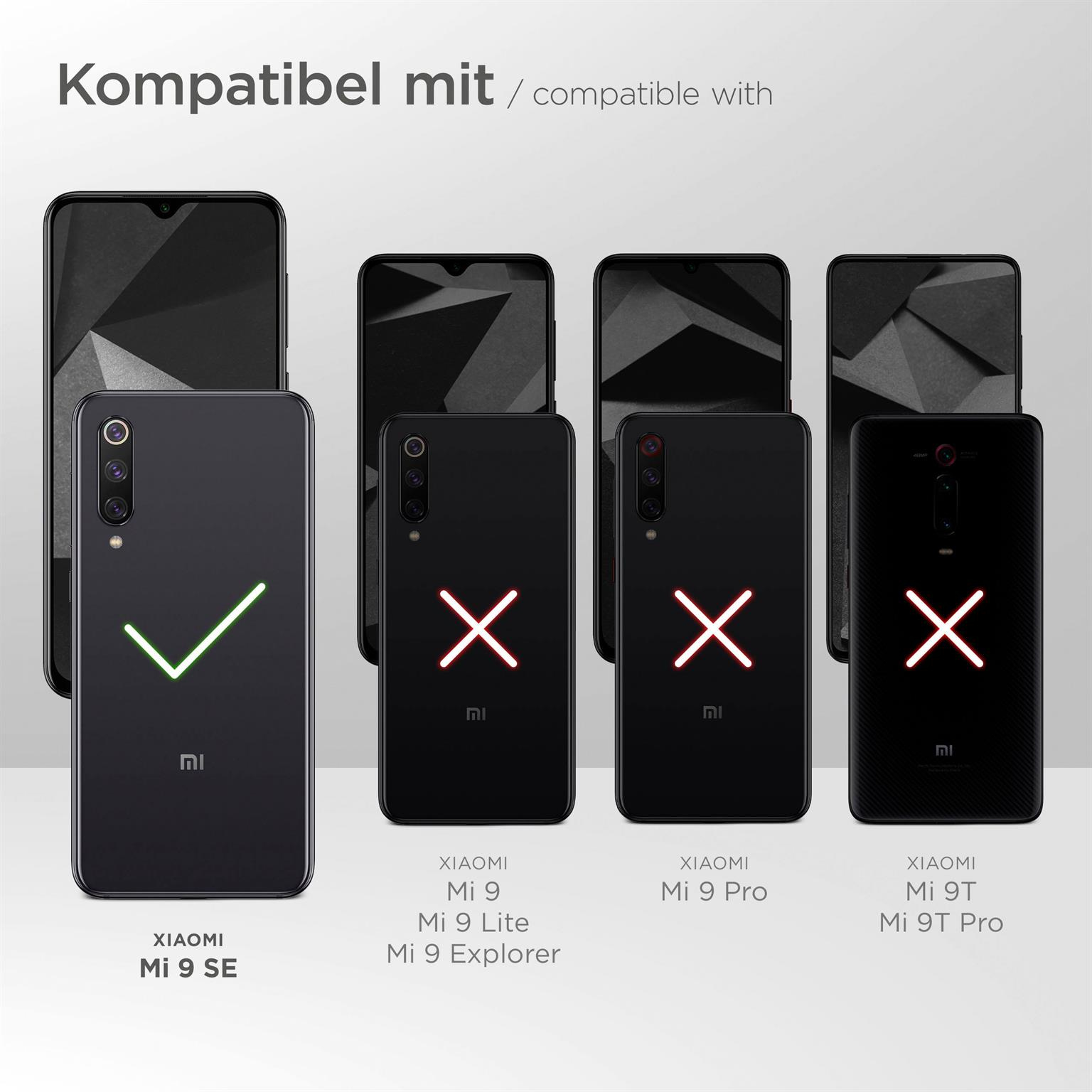 SE) Schutzfolie, MOEX klar 2x 9 Xiaomi - Panzerglas Mi Schutzglas(für