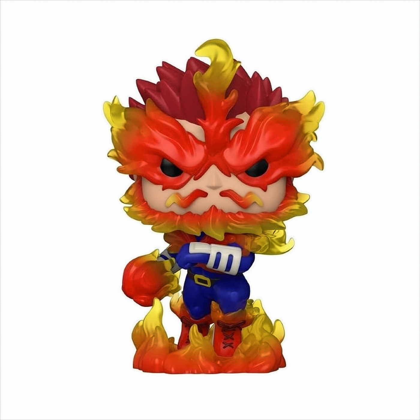 Figurka Funko Pop Endeavor z My Hero Academia, z efektami ognia.