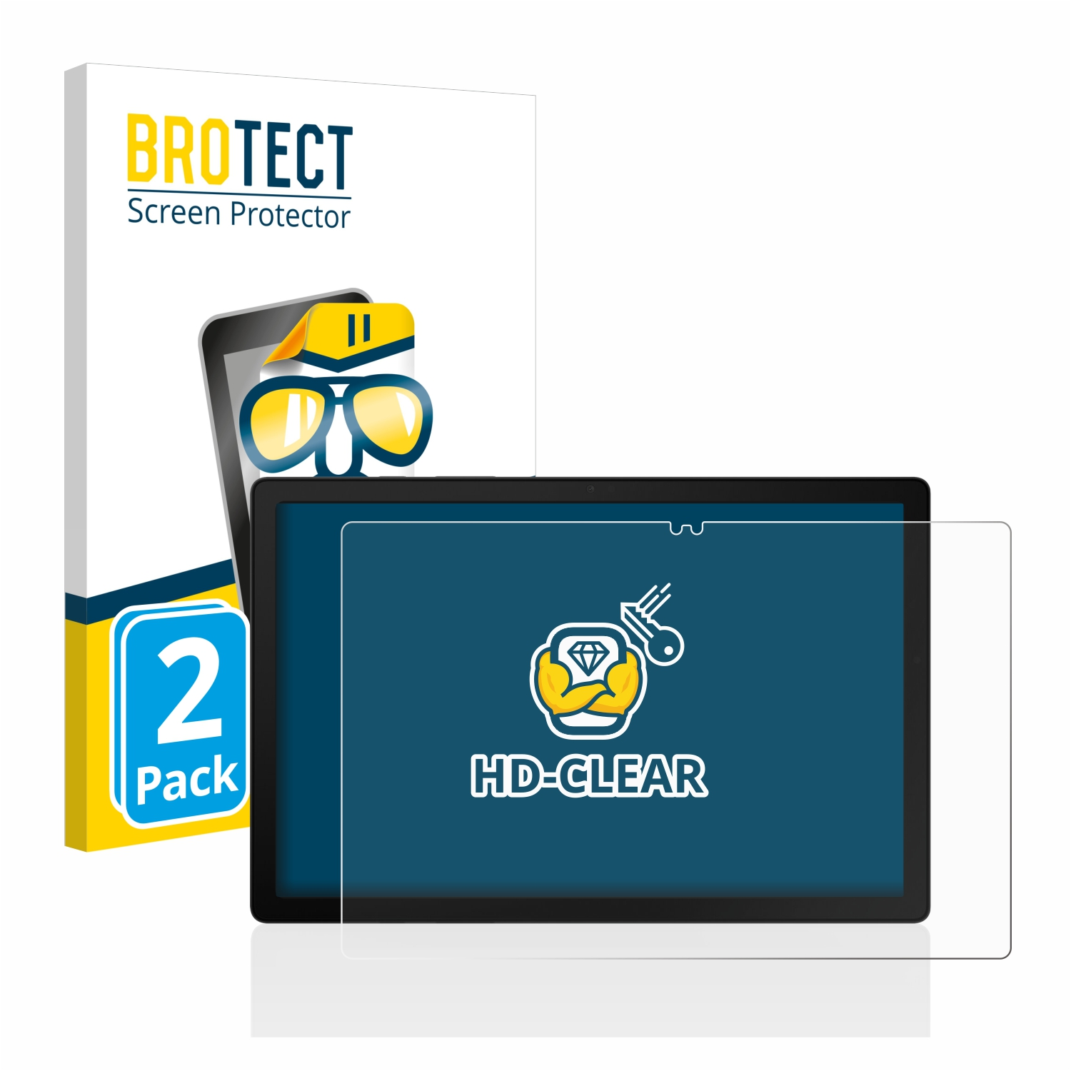BROTECT 2x A8 WiFi) klare Tab Schutzfolie(für Galaxy Samsung