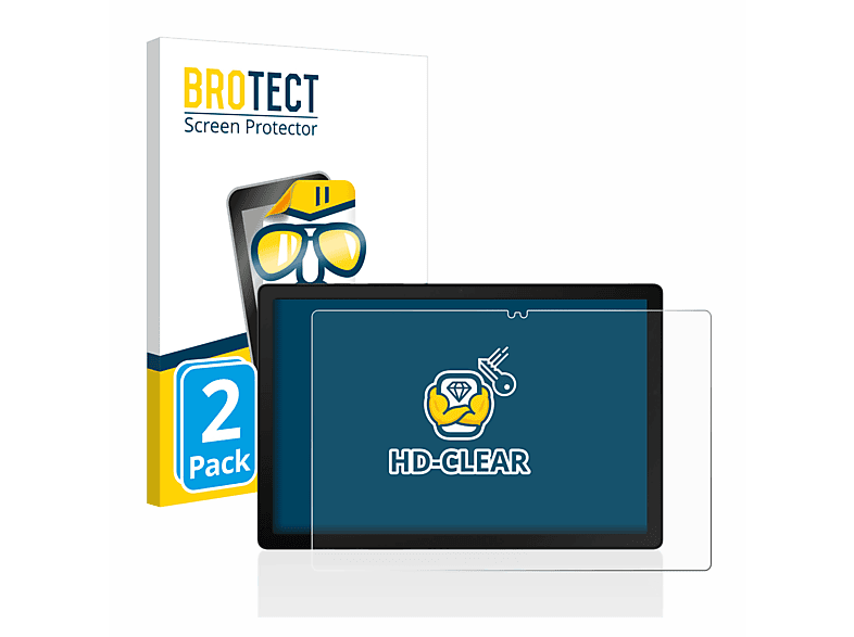 BROTECT 2x klare Schutzfolie(für Samsung Galaxy Tab A8 WiFi) | Tabletschutzfolien