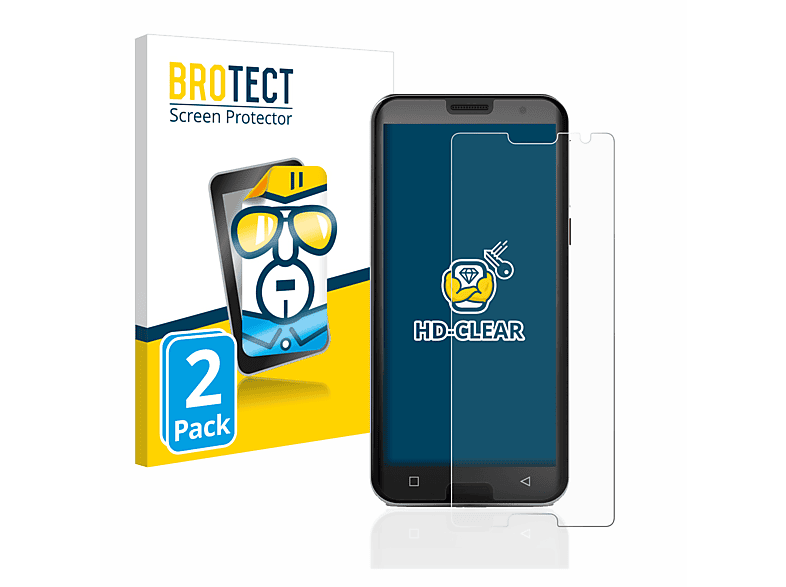 BROTECT 2x klare Schutzfolie(für Emporia Smart 5)