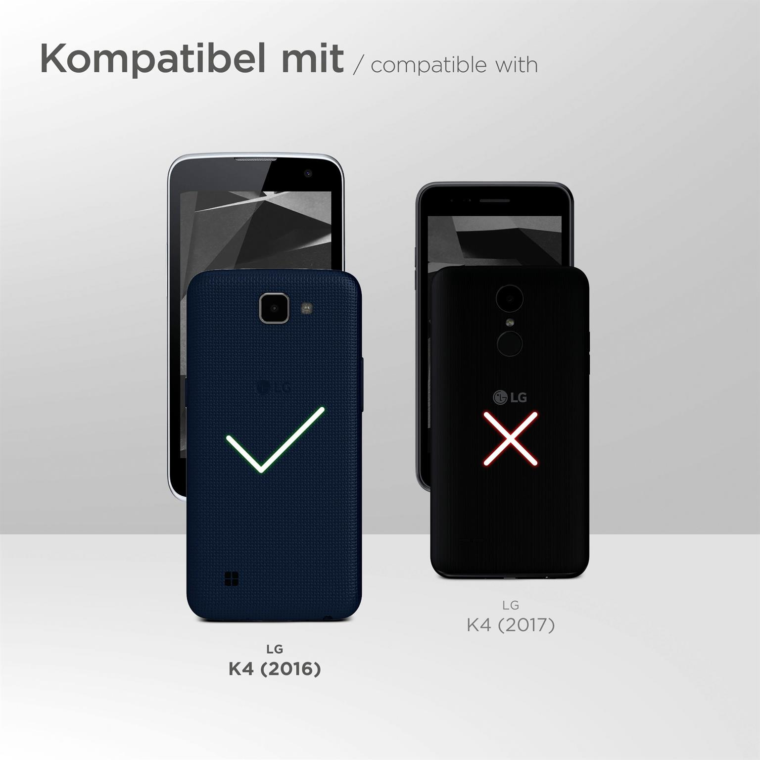 MOEX 3x Schutzfolie, K4 (2016)) matt Displayschutz(für LG