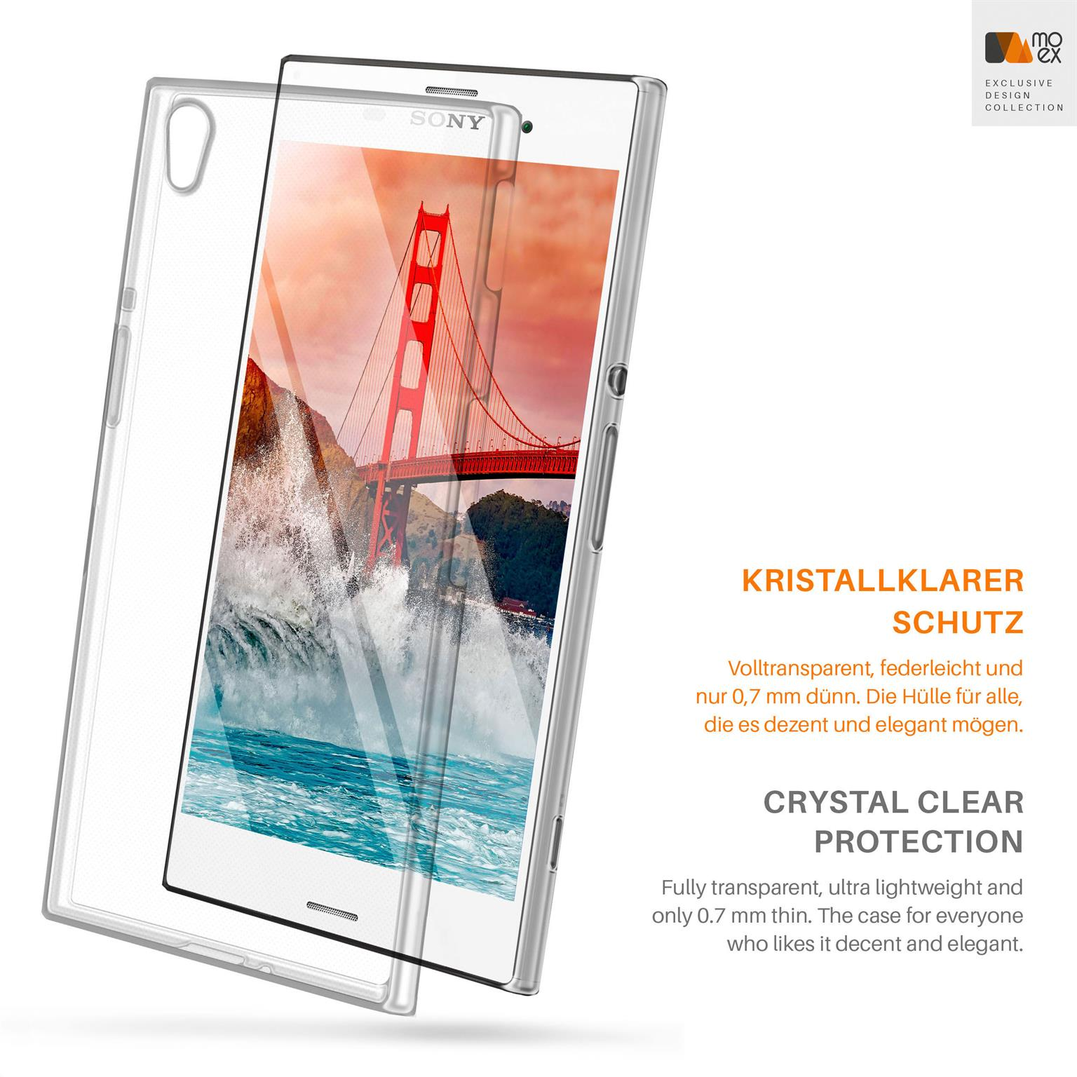 MOEX Aero Backcover, Sony, Case, Xperia Z1, Crystal-Clear