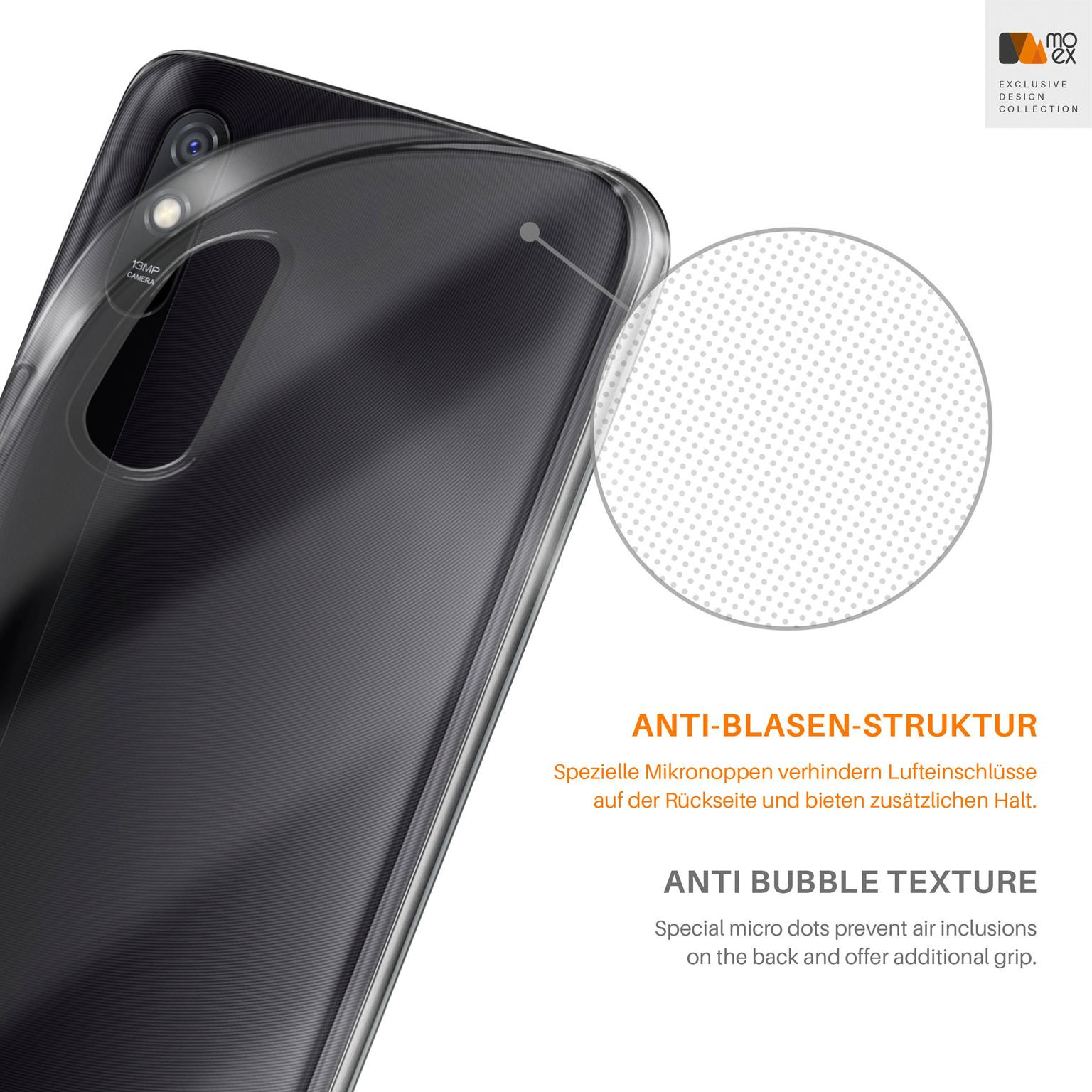 Case, Crystal-Clear MOEX Backcover, 9AT, Xiaomi, Aero Redmi