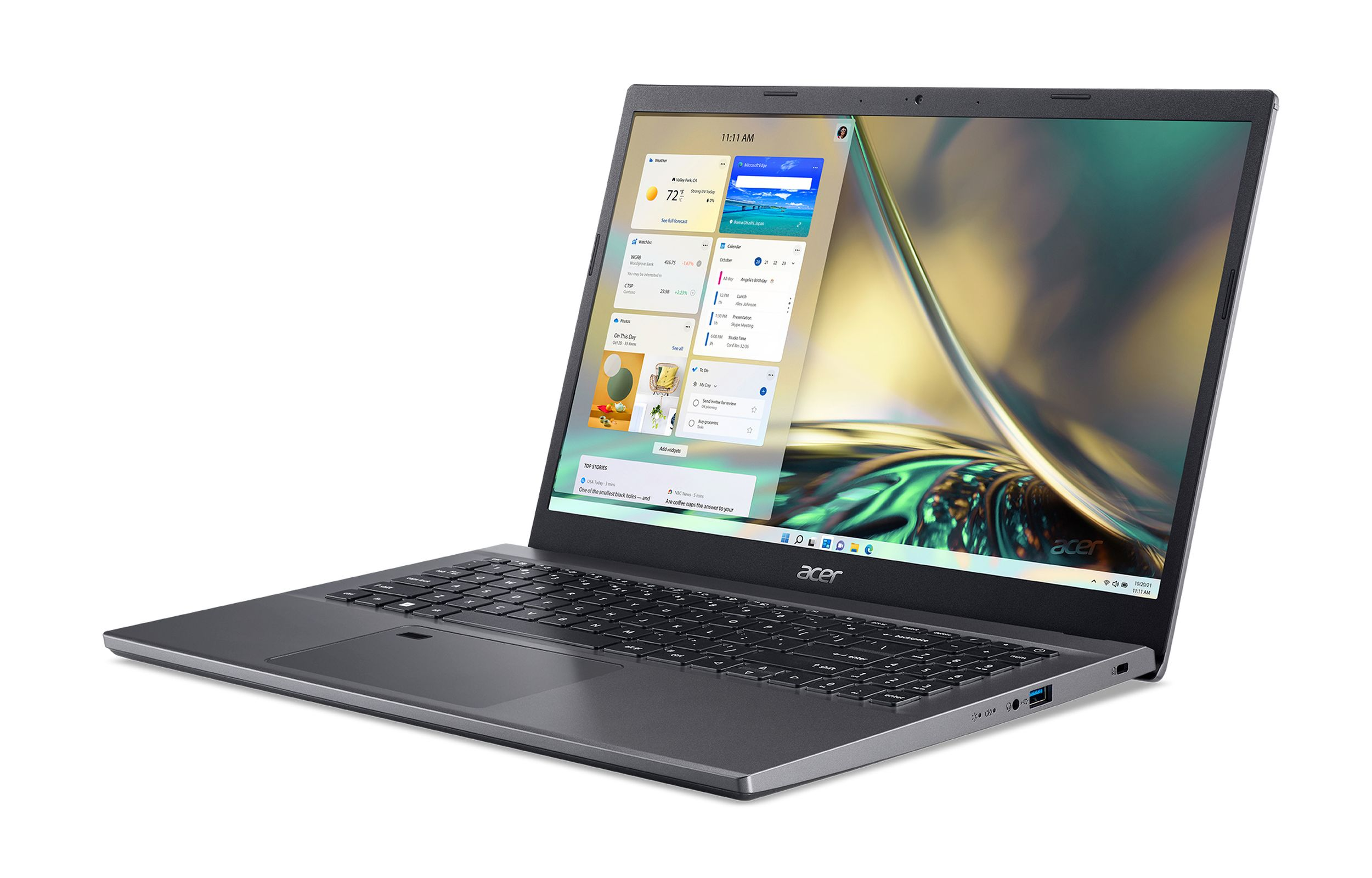 Notebook Zoll 16 i7 Core™ Intel® Prozessor, Iris 15,6 SSD, Intel RAM, mit A515-57-7220, Graphics, GB TB Display, Xe Grau ACER 1