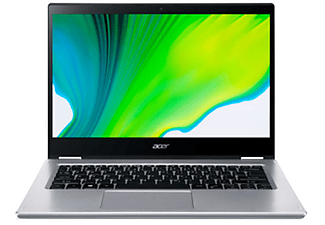ACER SPIN 314-54N-387V I3-1005G1, Notebook mit 14 Zoll Display Touchscreen,  Prozessor, 8 GB RAM, 256 GB SSD, Intel® UHD Graphics, silber