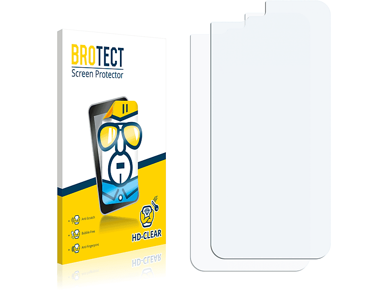BROTECT 2x iPhone klare Apple 8 Plus) Schutzfolie(für