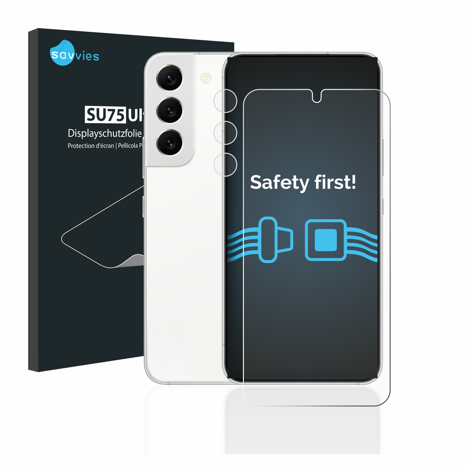 SAVVIES 18x Schutzfolie(für S22 klare Galaxy Samsung 5G)