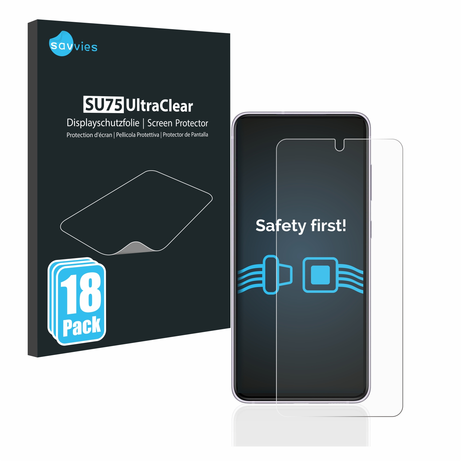 Galaxy 5G) S21 SAVVIES Schutzfolie(für Samsung klare 18x FE