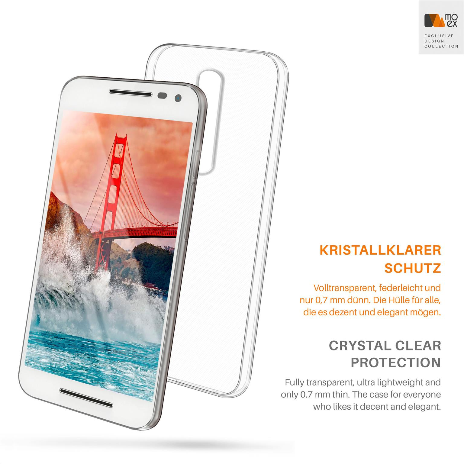 G3, MOEX Motorola, Aero Crystal-Clear Case, Moto Backcover,