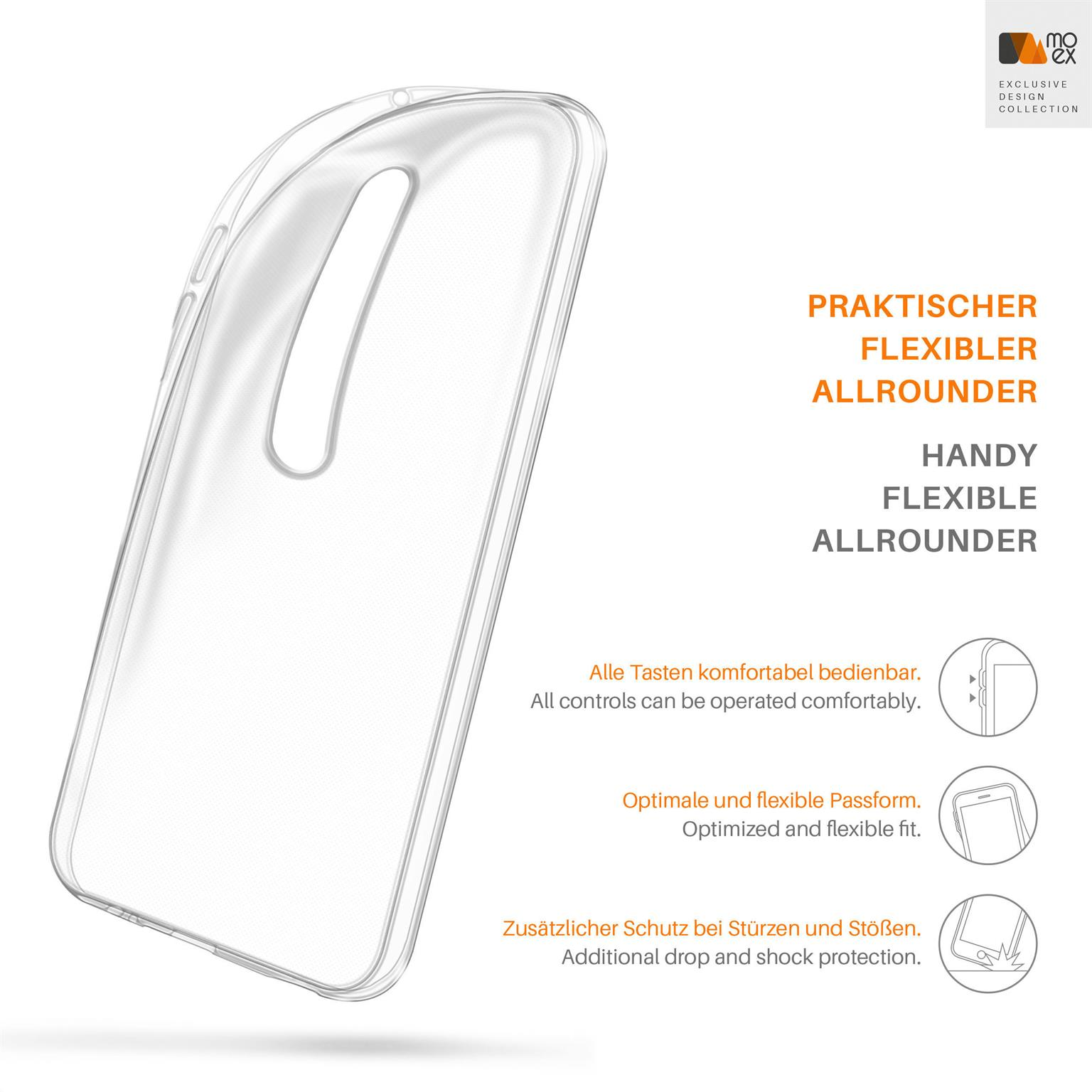 Backcover, Case, Motorola, Crystal-Clear Aero G3, Moto MOEX