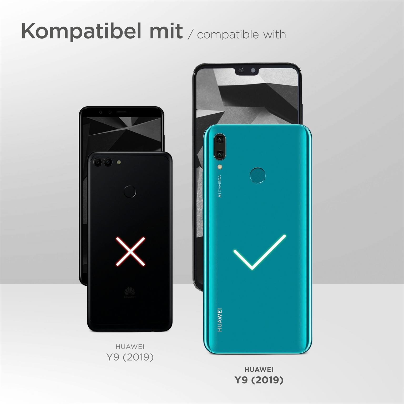 Bild zeigt drei Smartphones. Das türkisfarbene ist kompatibel, das schwarze nicht, und eines ist gekreuzt.