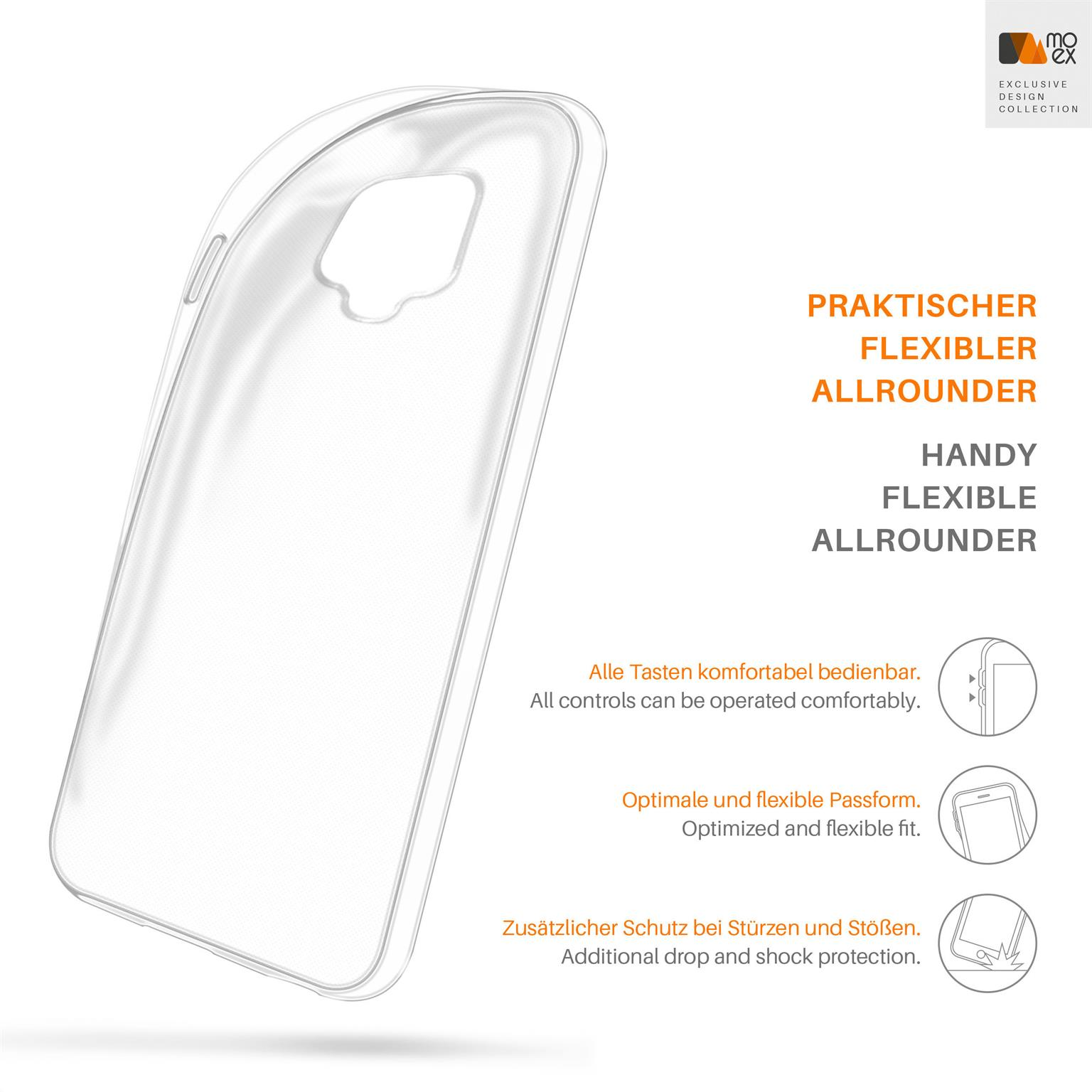 Backcover, MOEX Xiaomi, Redmi Aero Case, 9 Crystal-Clear Pro, Note