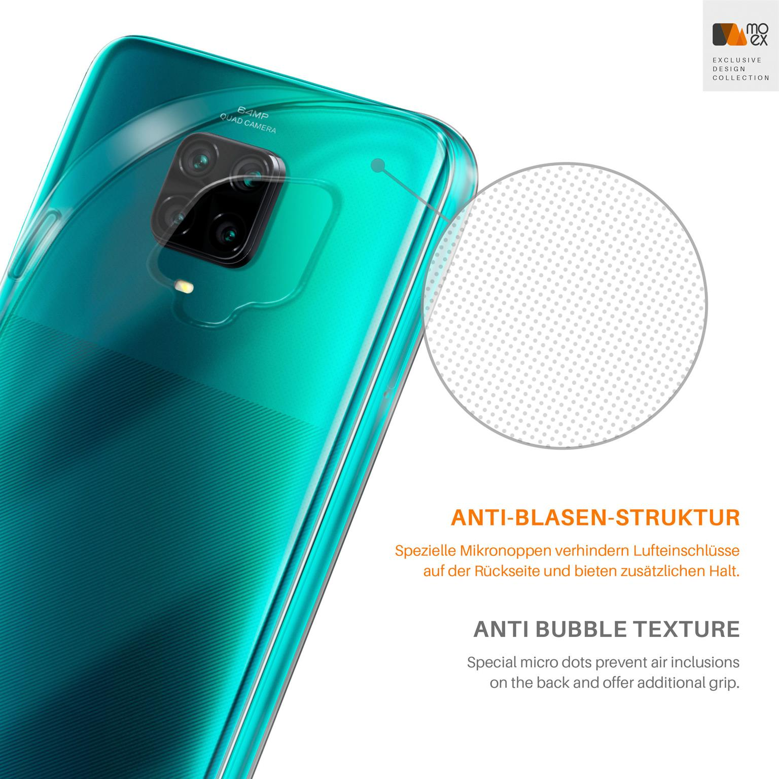 Backcover, MOEX Xiaomi, Redmi Aero Case, 9 Crystal-Clear Pro, Note