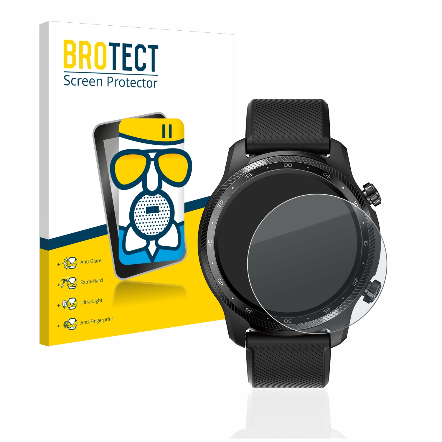 Ultra Pro Schutzfolie(für Airglass GPS) 3 Ticwatch matte BROTECT Mobvoi