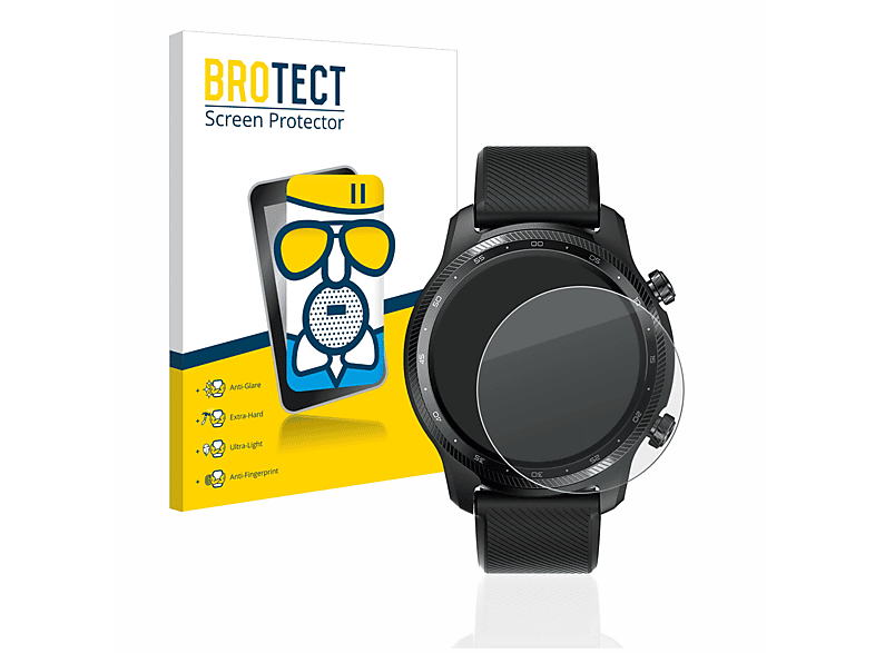 BROTECT Airglass matte Schutzfolie(für GPS) Pro Mobvoi Ticwatch 3 Ultra