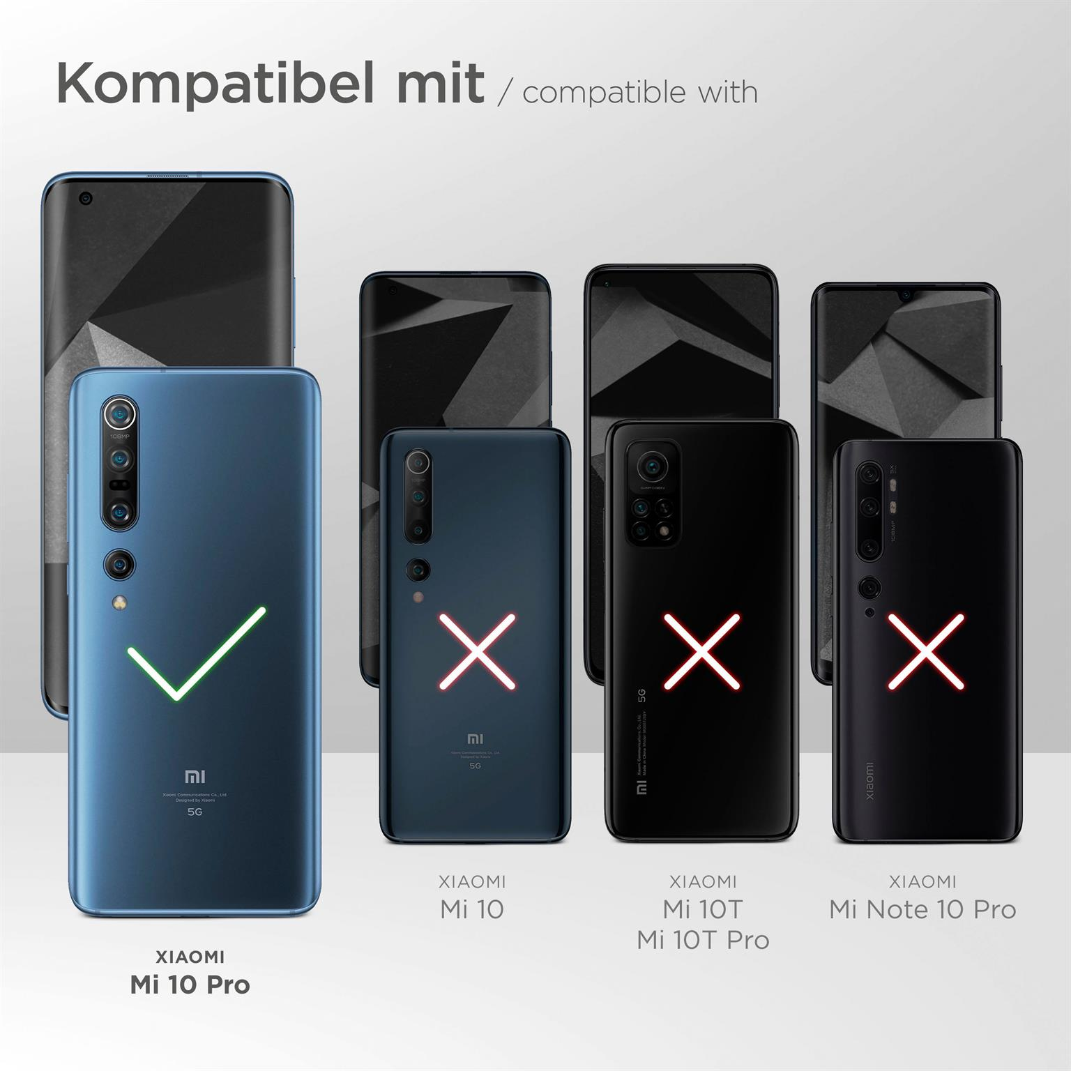 Xiaomi, Handykette, MOEX Mi 10 Backcover, Pro, Regenbogen