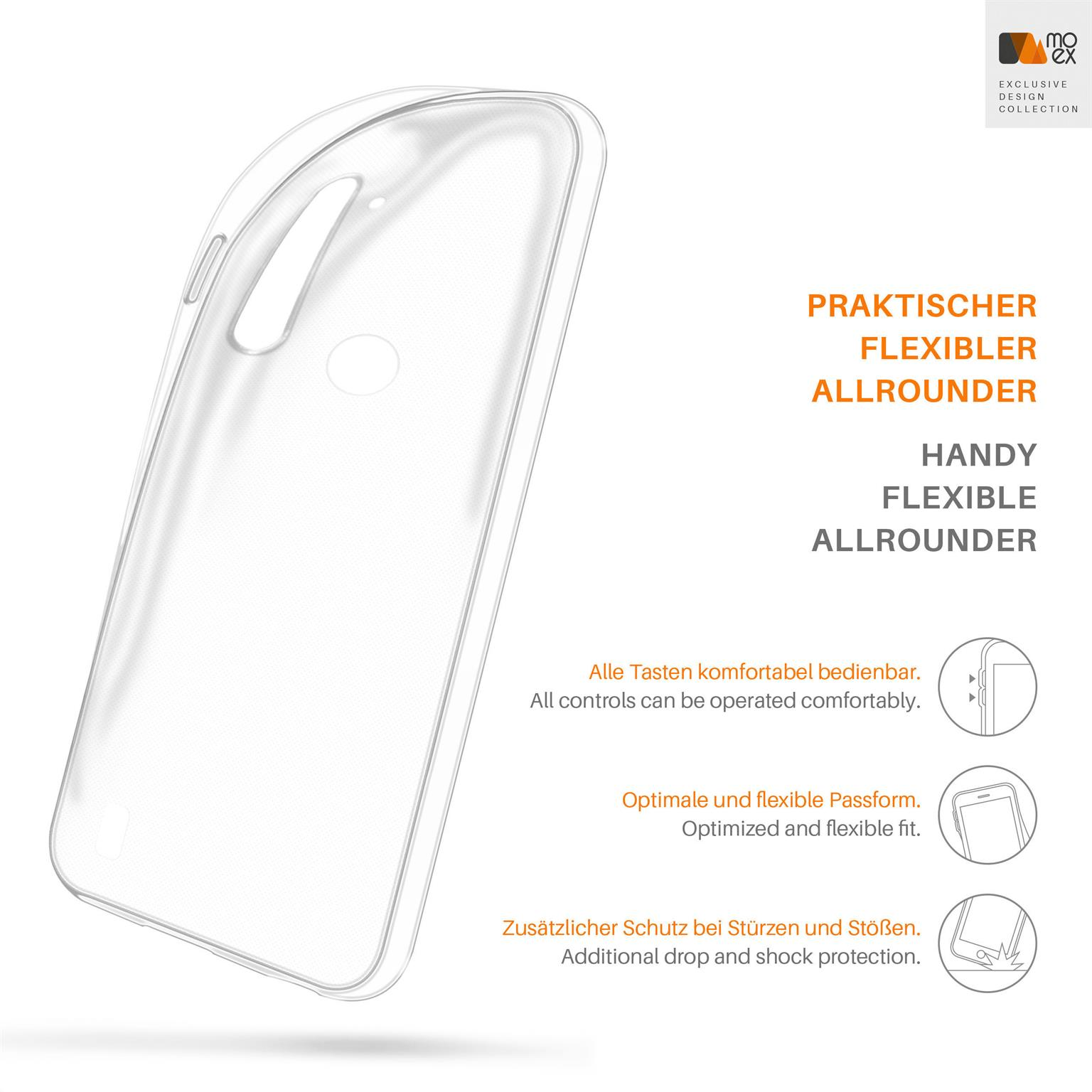 Aero Backcover, Lite, G8 MOEX Power Motorola, Moto Crystal-Clear Case,