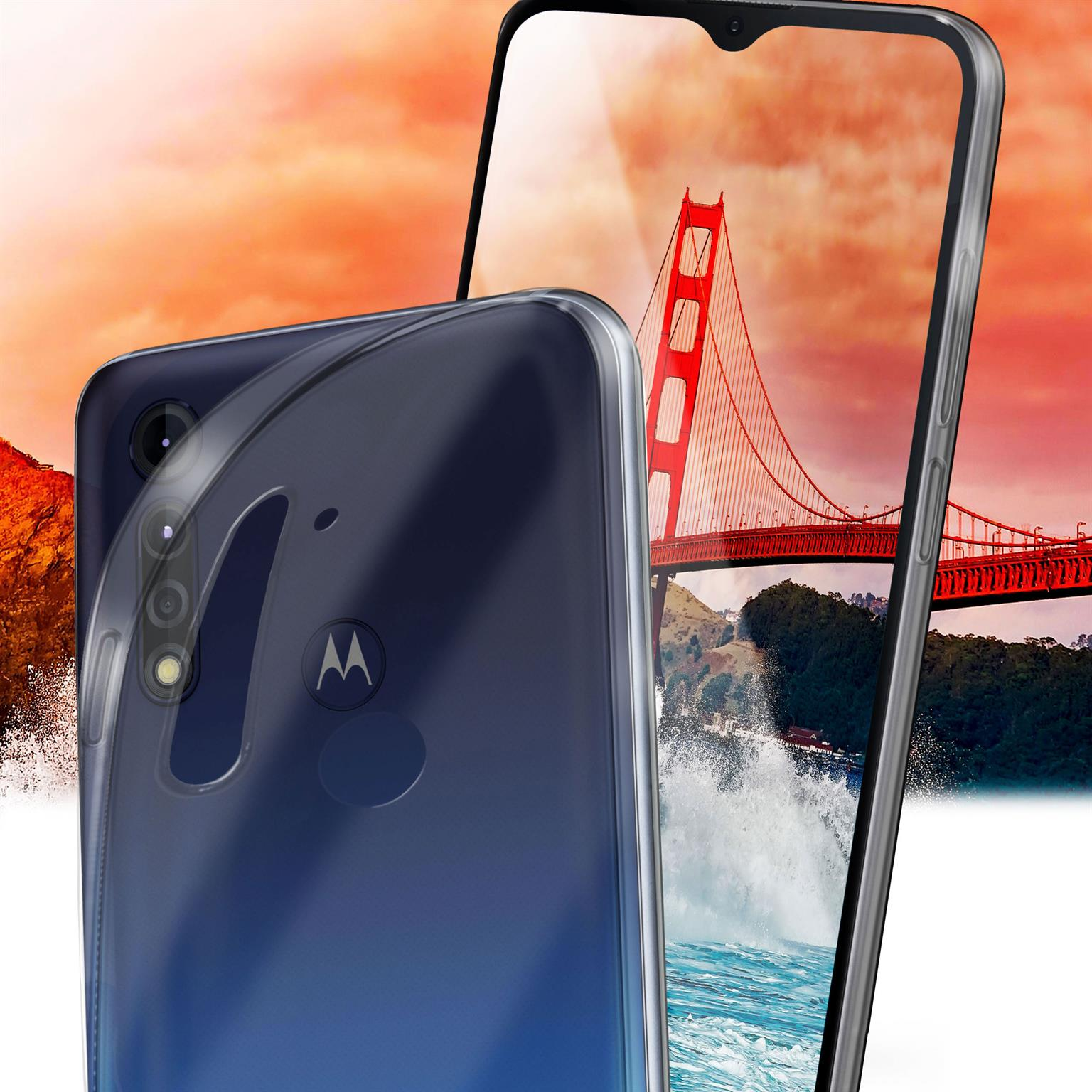 MOEX Aero Case, Backcover, Motorola, Lite, Power Moto Crystal-Clear G8