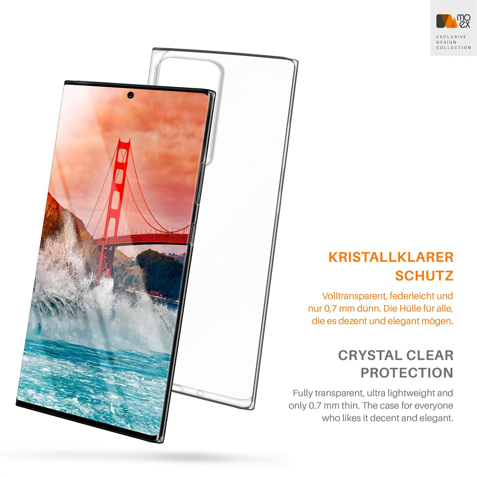 5G, 20 Ultra Backcover, Case, Note Crystal-Clear MOEX Galaxy Aero Samsung,