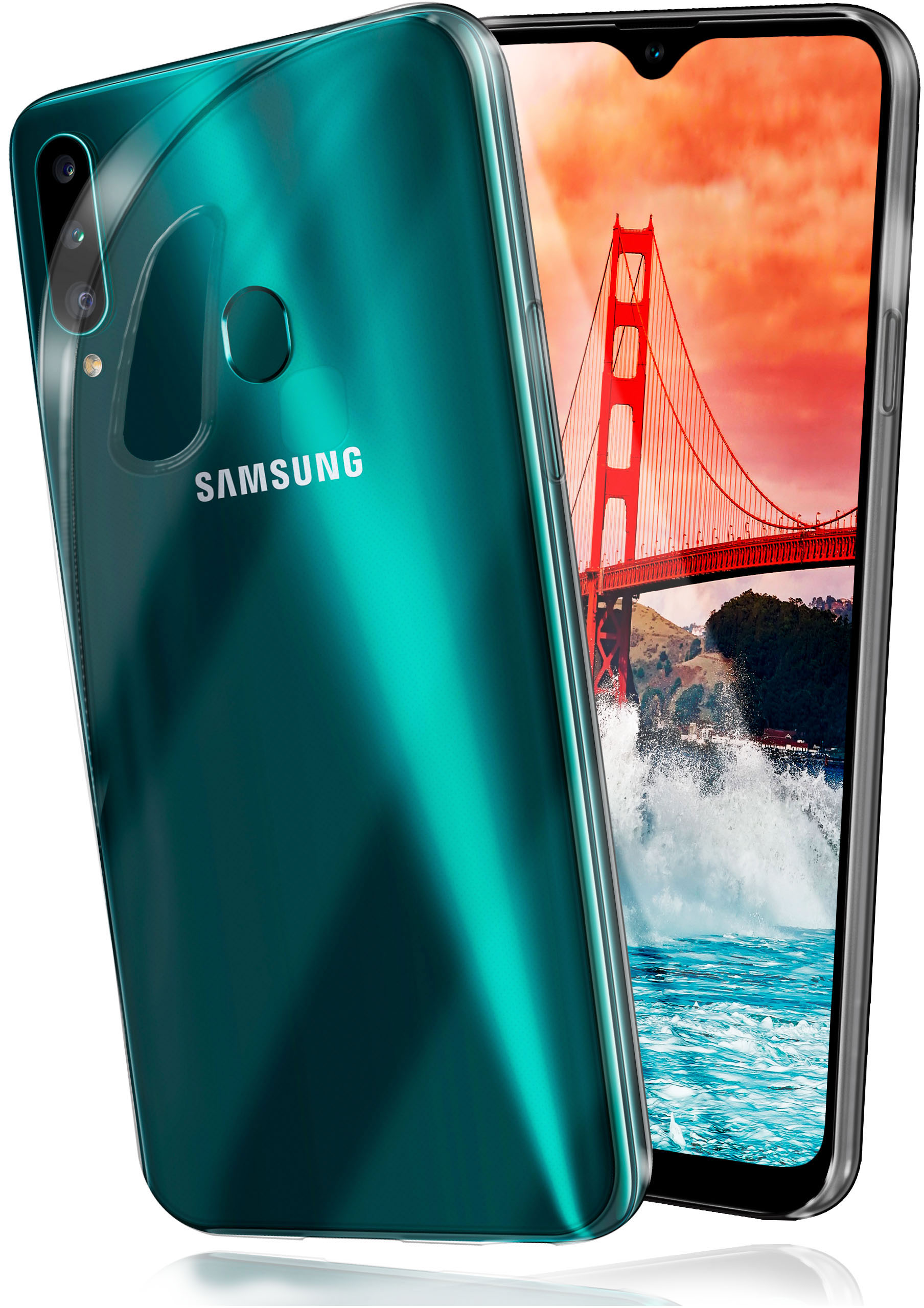 Galaxy MOEX Samsung, Case, Backcover, A20s, Aero Crystal-Clear