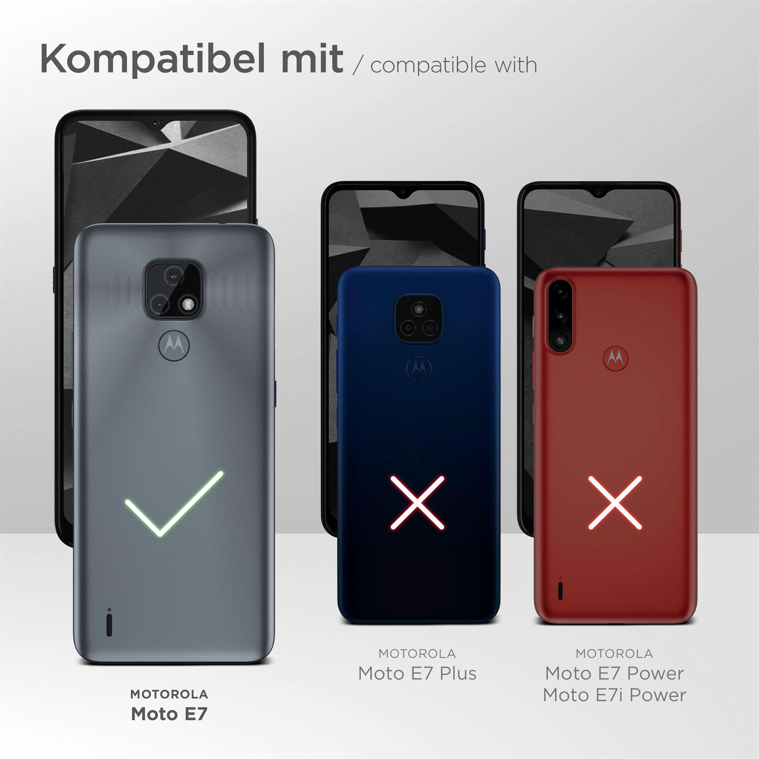 Bild von drei Telefonen mit Hüllen, eines mit Häkchen und zwei mit X-Markierungen.
