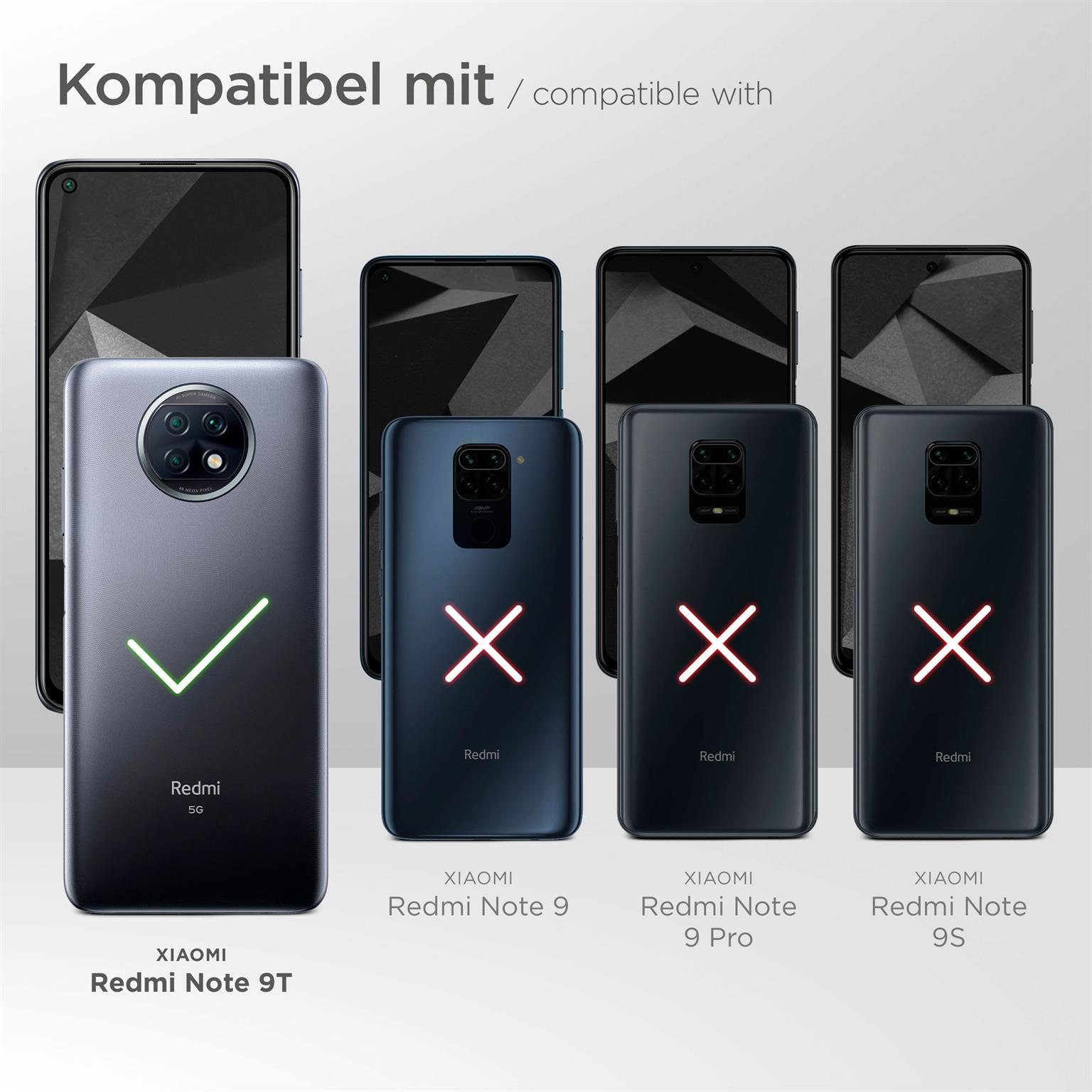 Redmi Schwarz 9T, MOEX Xiaomi, Note Handykette, Backcover,