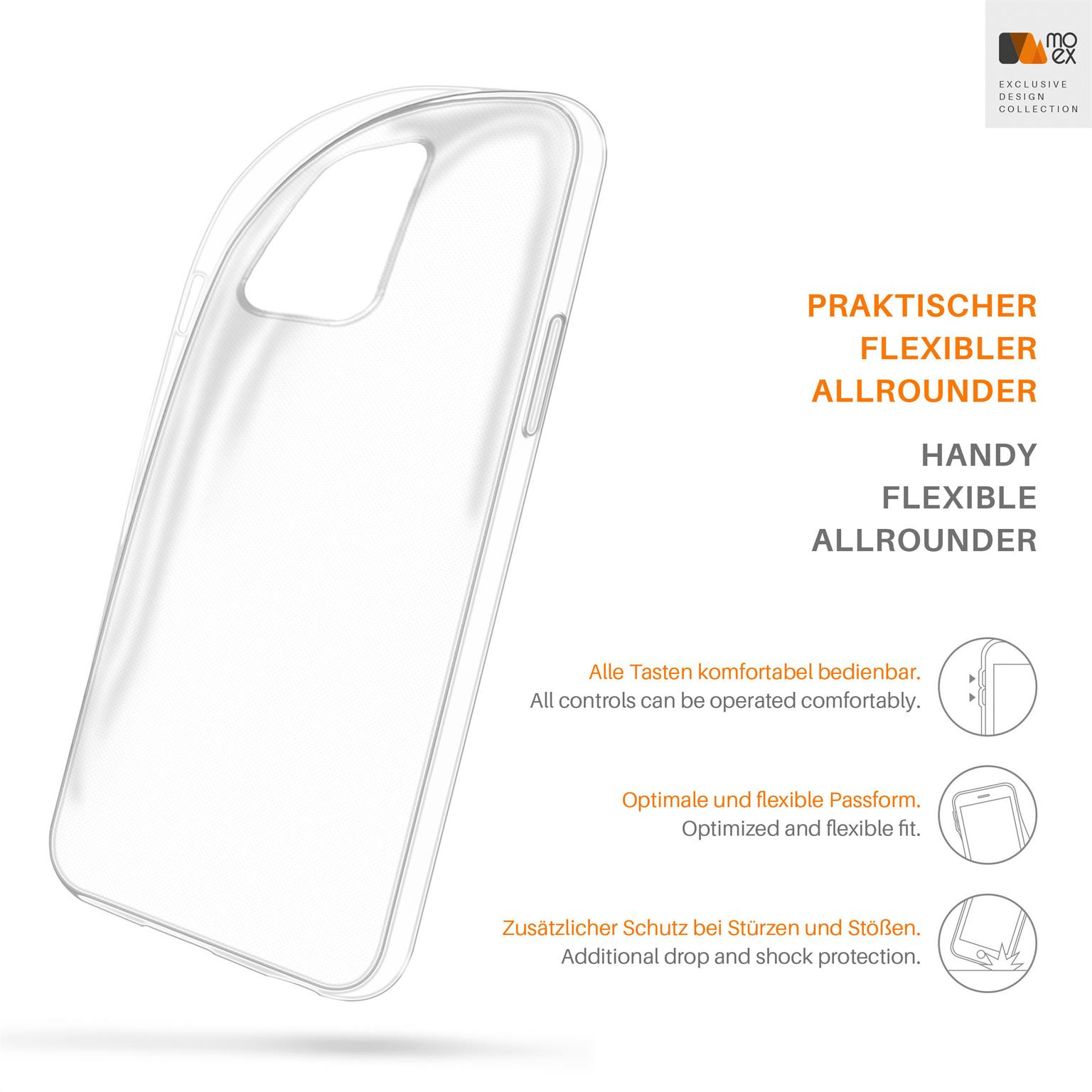 Case, Backcover, 8T, Crystal-Clear OnePlus, Aero MOEX