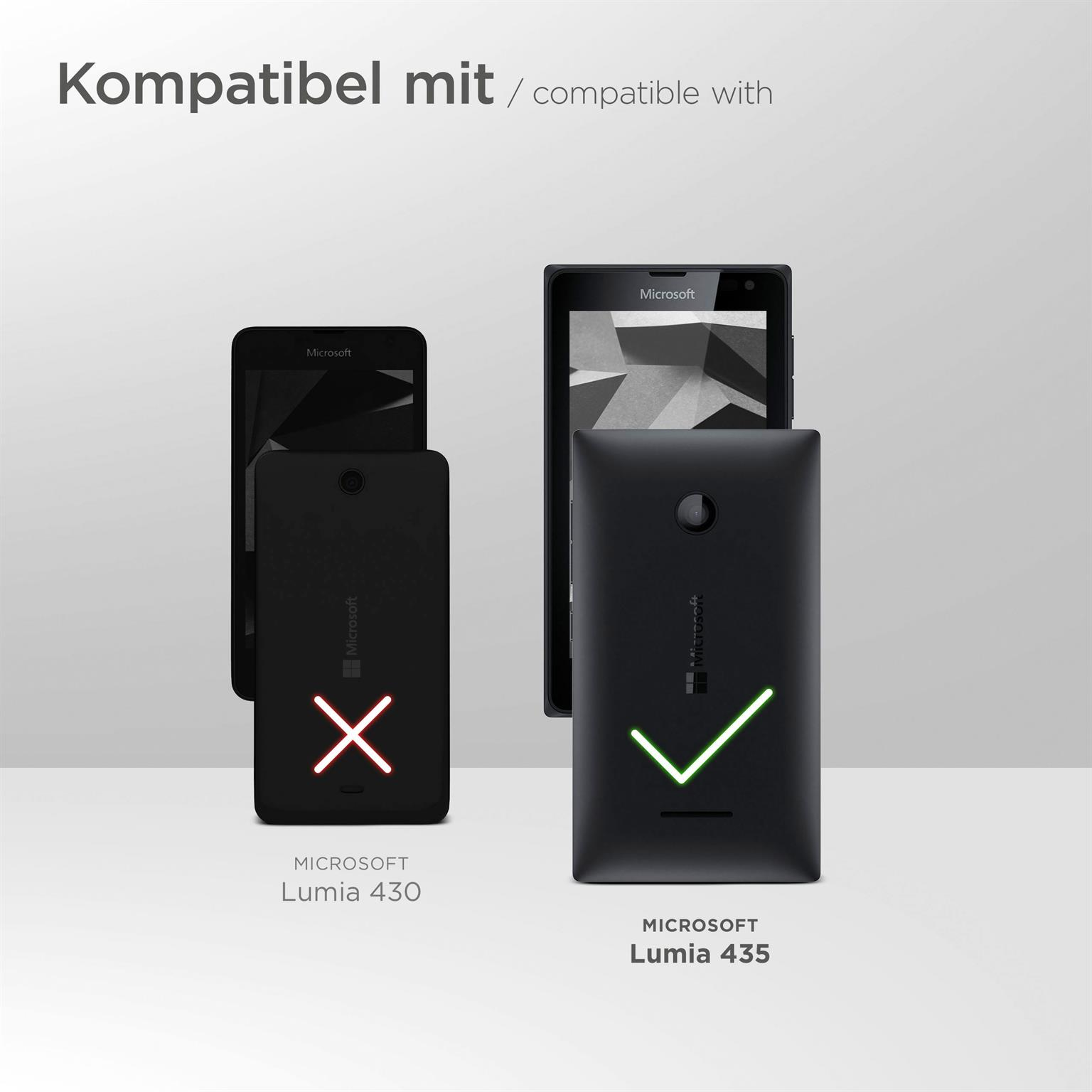 MOEX 3x Schutzfolie, 435) Lumia Displayschutz(für Microsoft klar