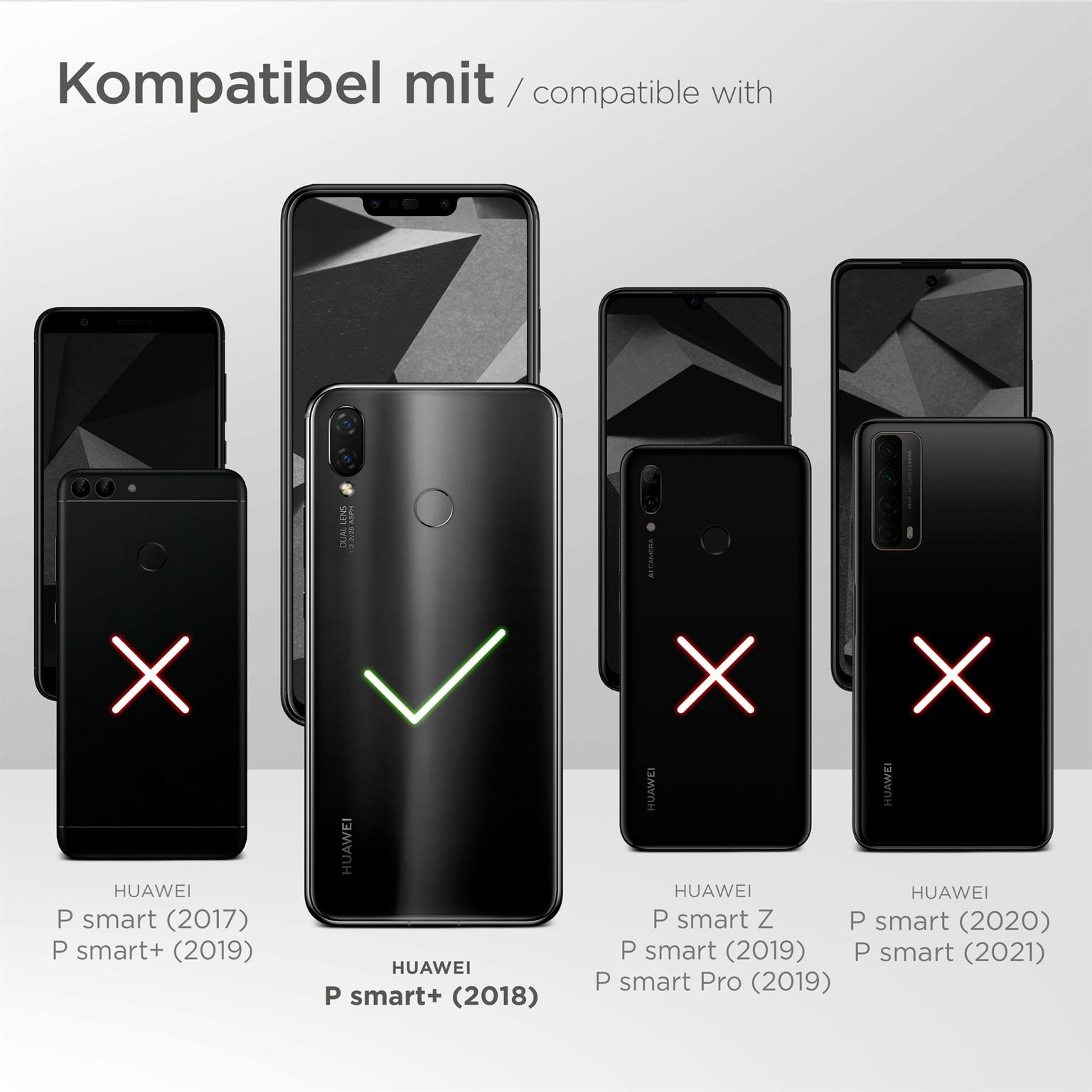 smart Displayschutz(für Huawei MOEX Plus) Schutzfolie, 3x klar P
