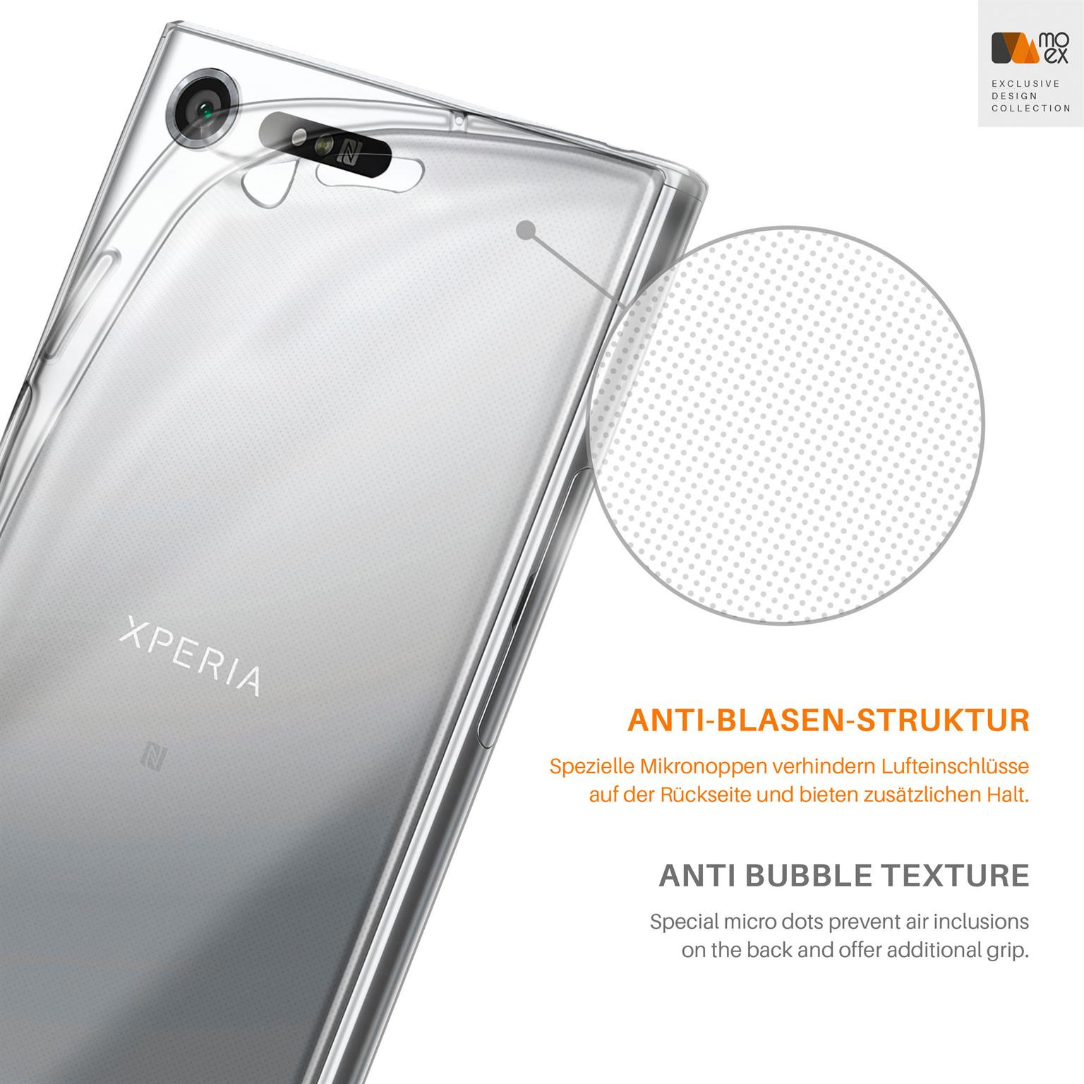 XZ1, Xperia Aero Sony, Backcover, MOEX Crystal-Clear Case,