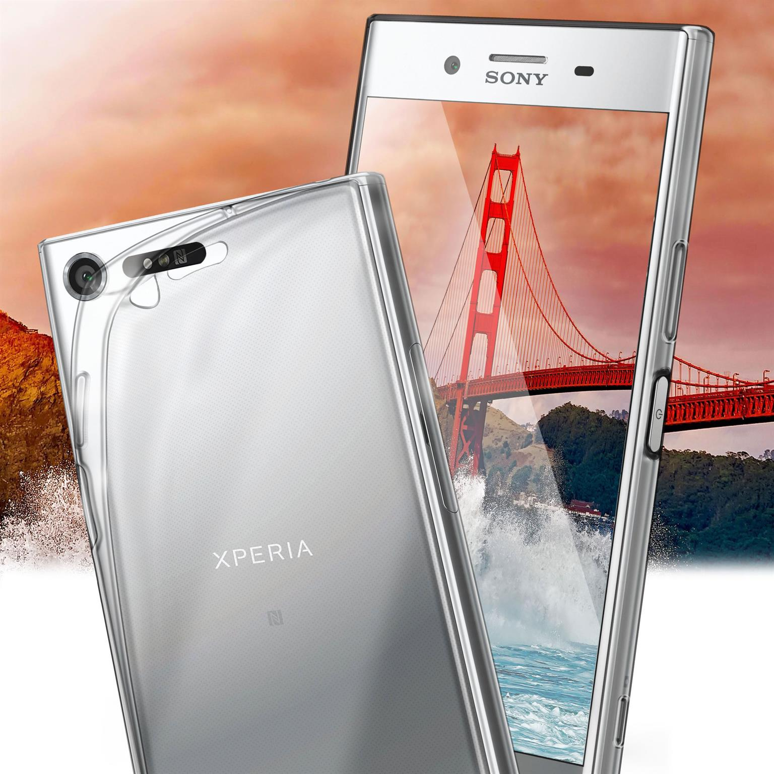 MOEX Aero Case, Backcover, Sony, XZ1, Crystal-Clear Xperia