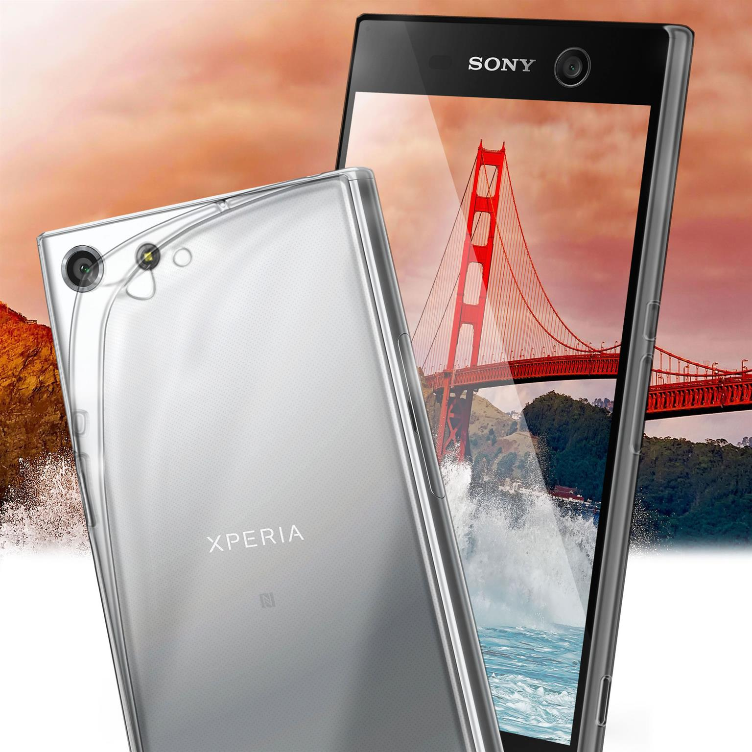 Xperia Aero Case, M5, Crystal-Clear MOEX Backcover, Sony,