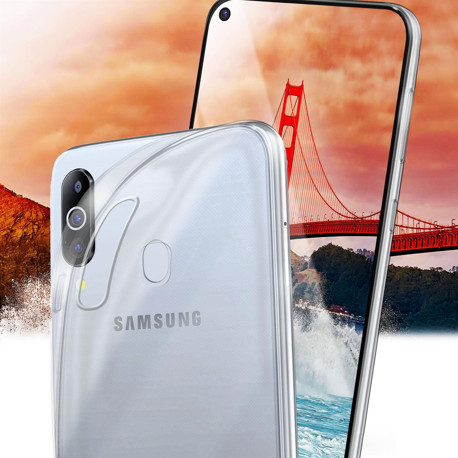 M40, Galaxy Crystal-Clear Backcover, Samsung, Case, MOEX Aero